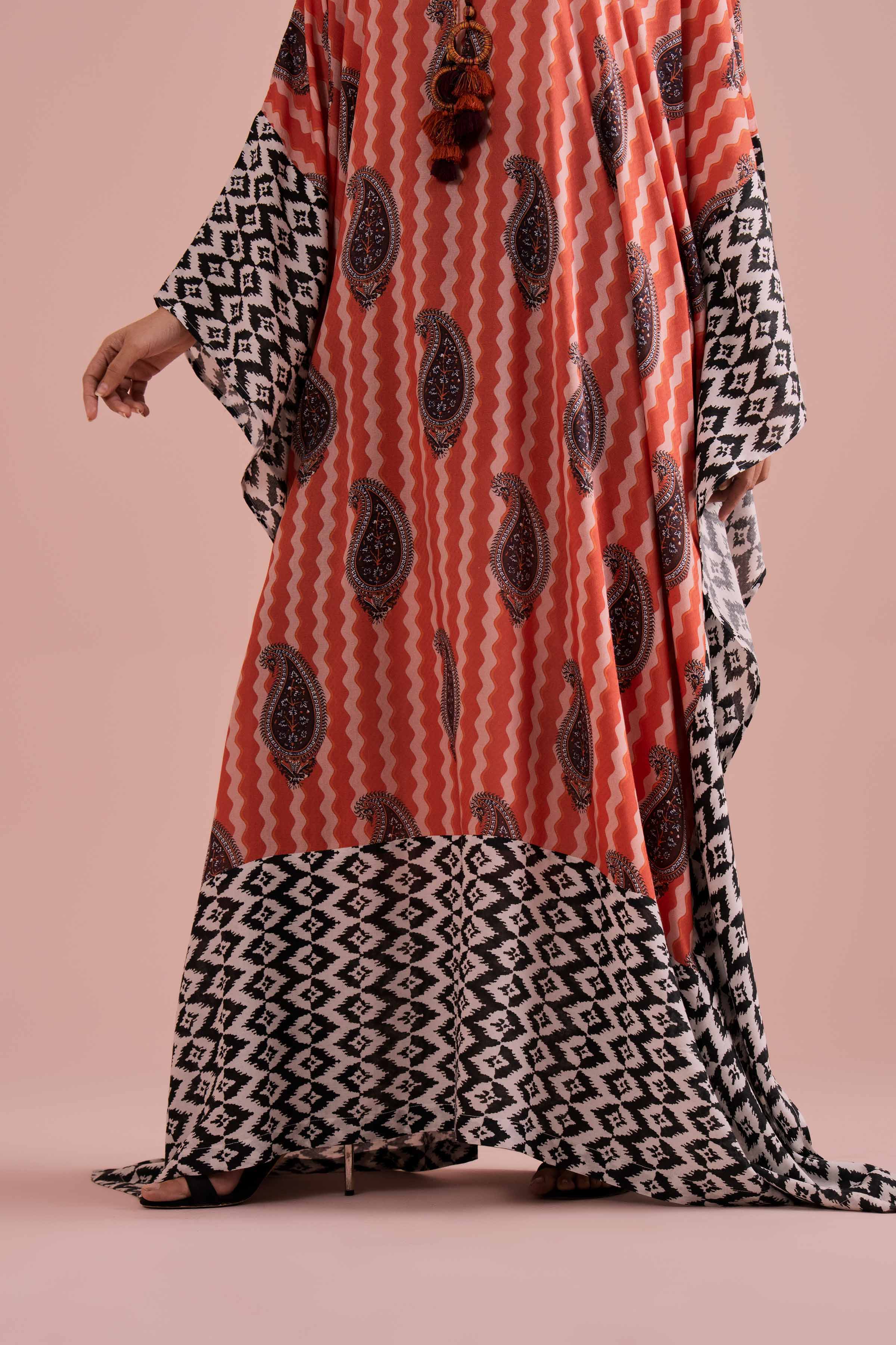 Printed Kaftan - FE26-33 for Women - Pret Collection | Nishat | Shop Online