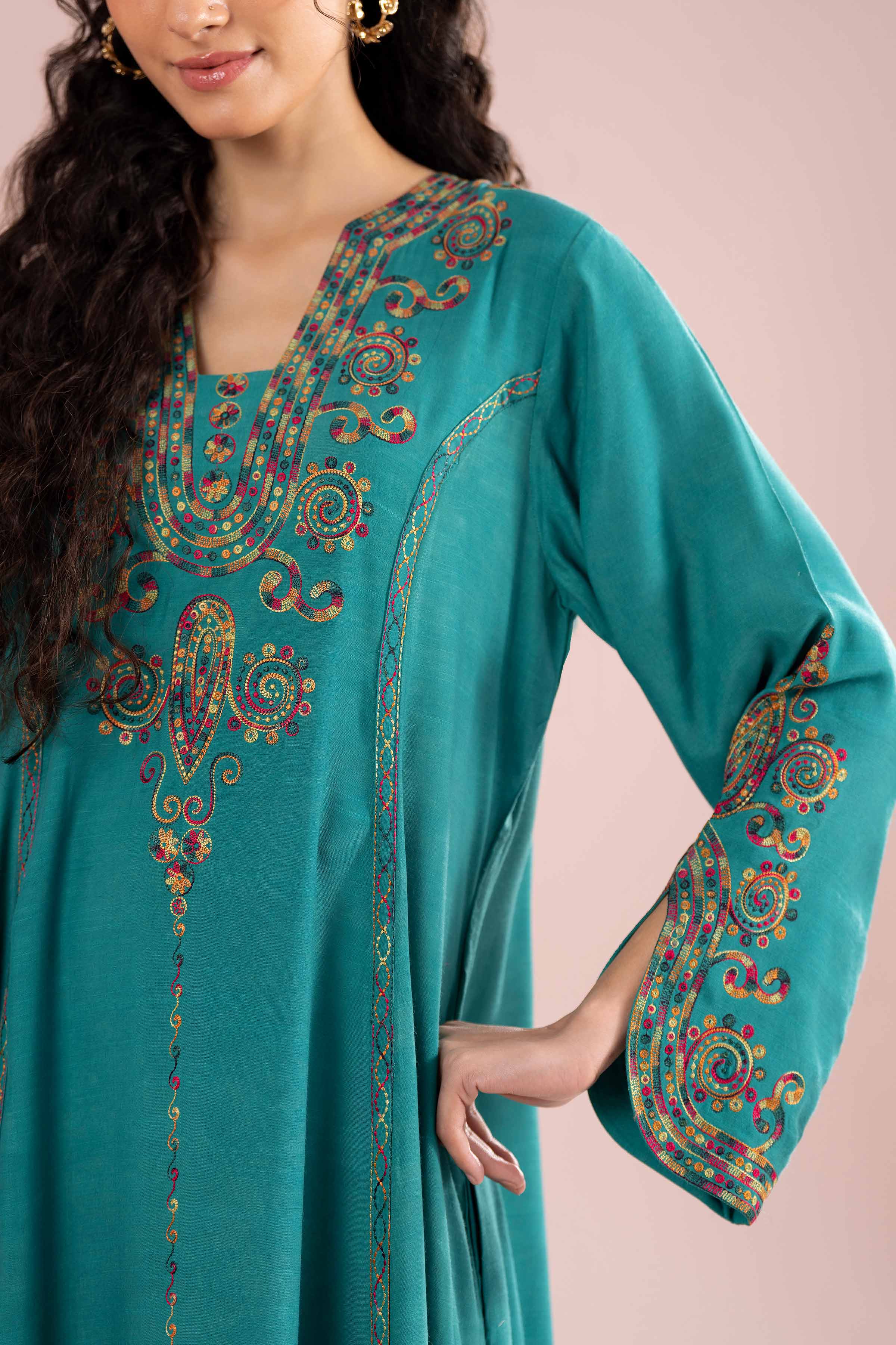 Embroidered Dress - FE26-57 for Women - Pret Collection | Nishat | Shop Online