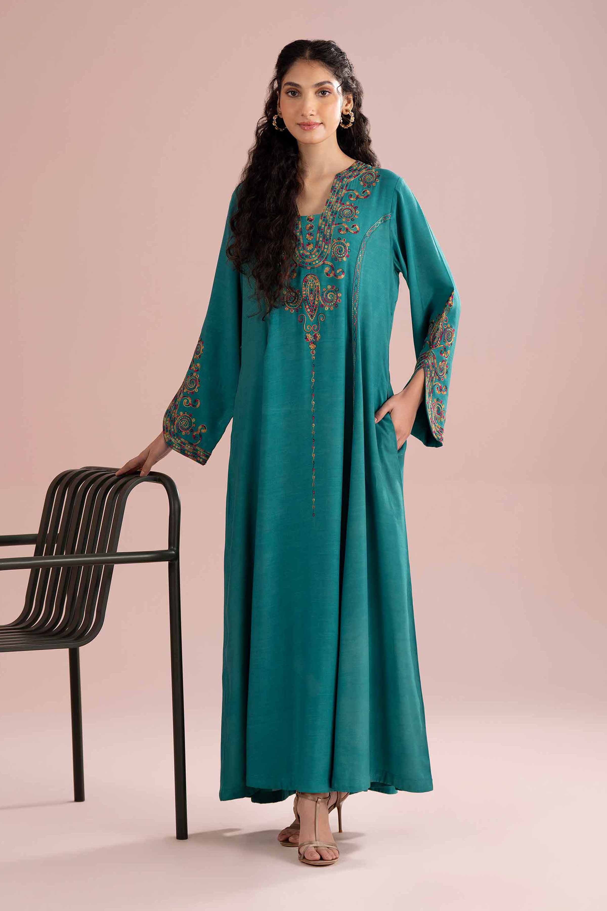 Embroidered Dress - FE26-57 for Women - Pret Collection | Nishat | Shop Online