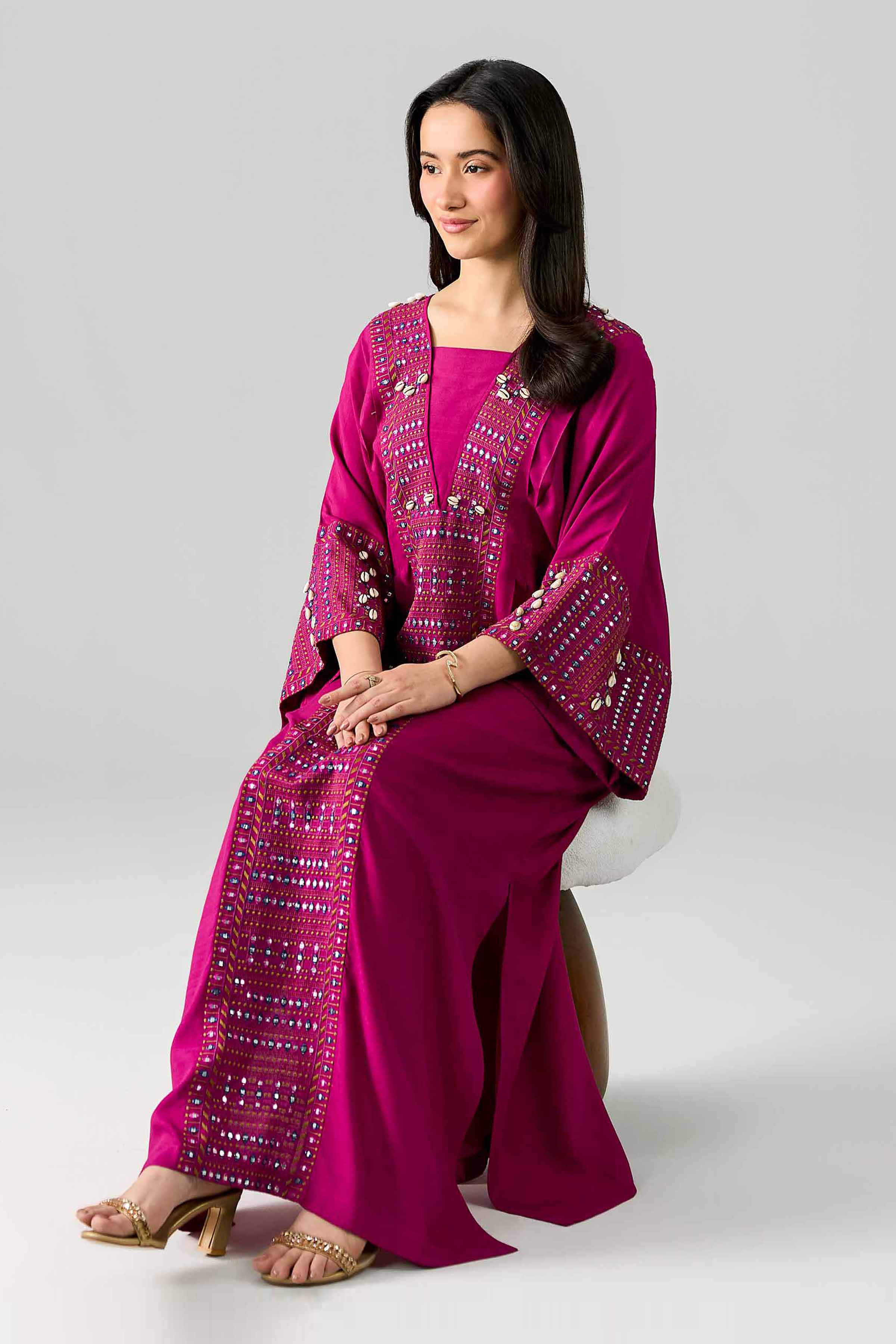 Embroidered Kaftan - FE26-61
