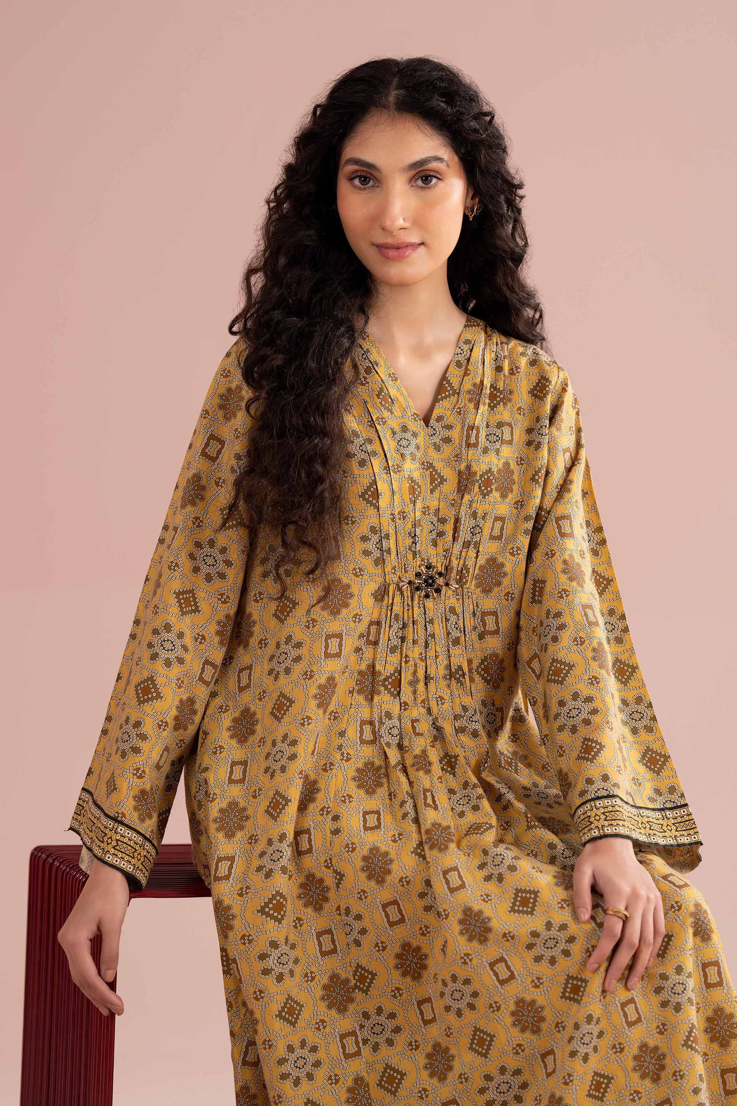 Printed Dress - FE26-73 for Women - Pret Collection | Nishat | Shop Online