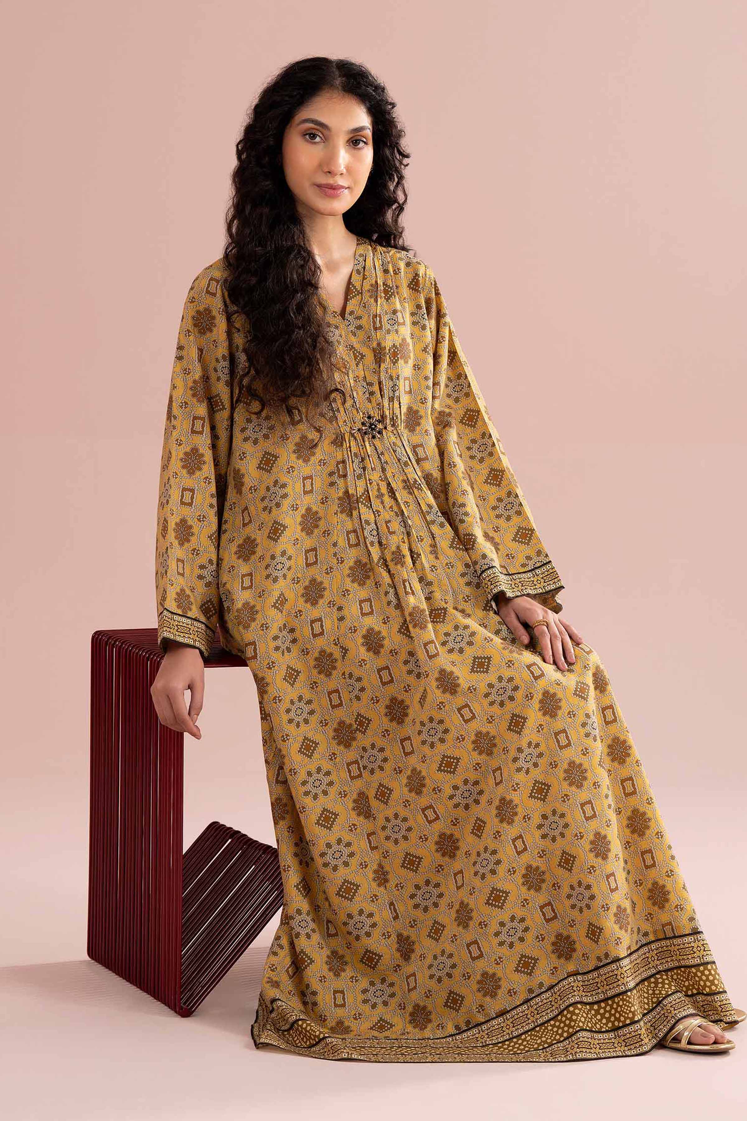 Printed Dress - FE26-73 for Women - Pret Collection | Nishat | Shop Online