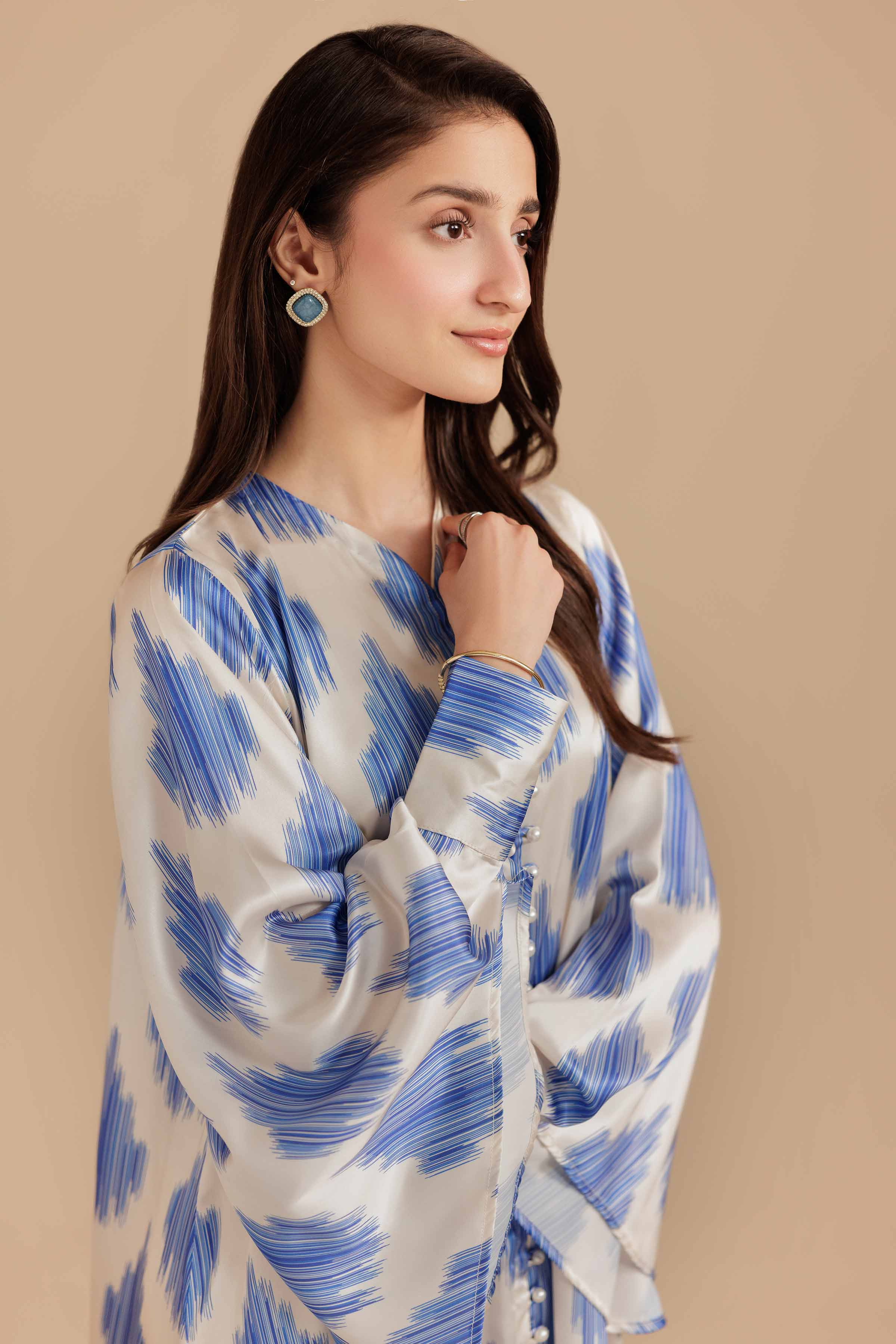 Printed Dress - FS25-46 for Women - Pret Collection | Nishat | Shop Online