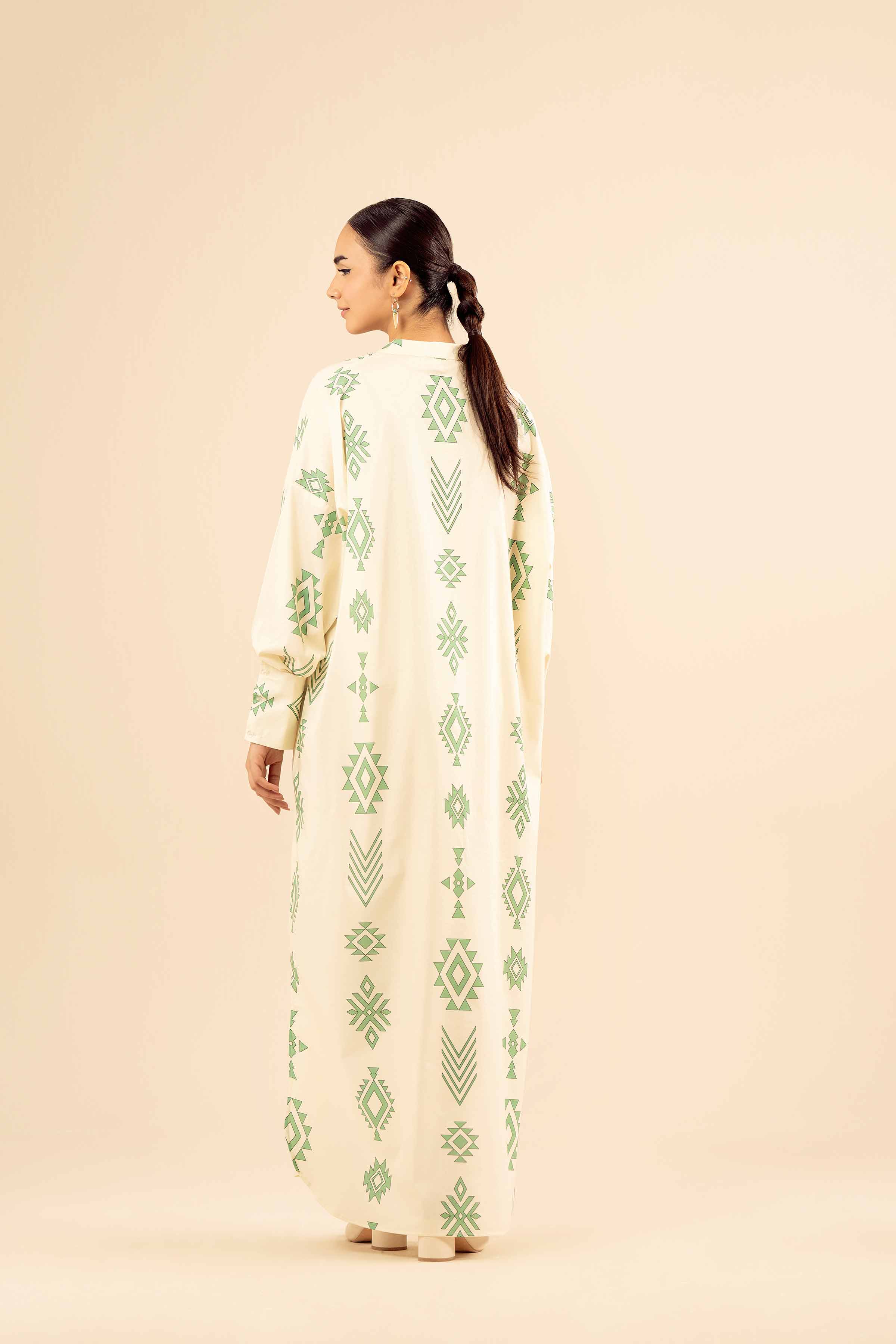 Printed Dress - FS25-58 for Women - Pret Collection | Nishat | Shop Online