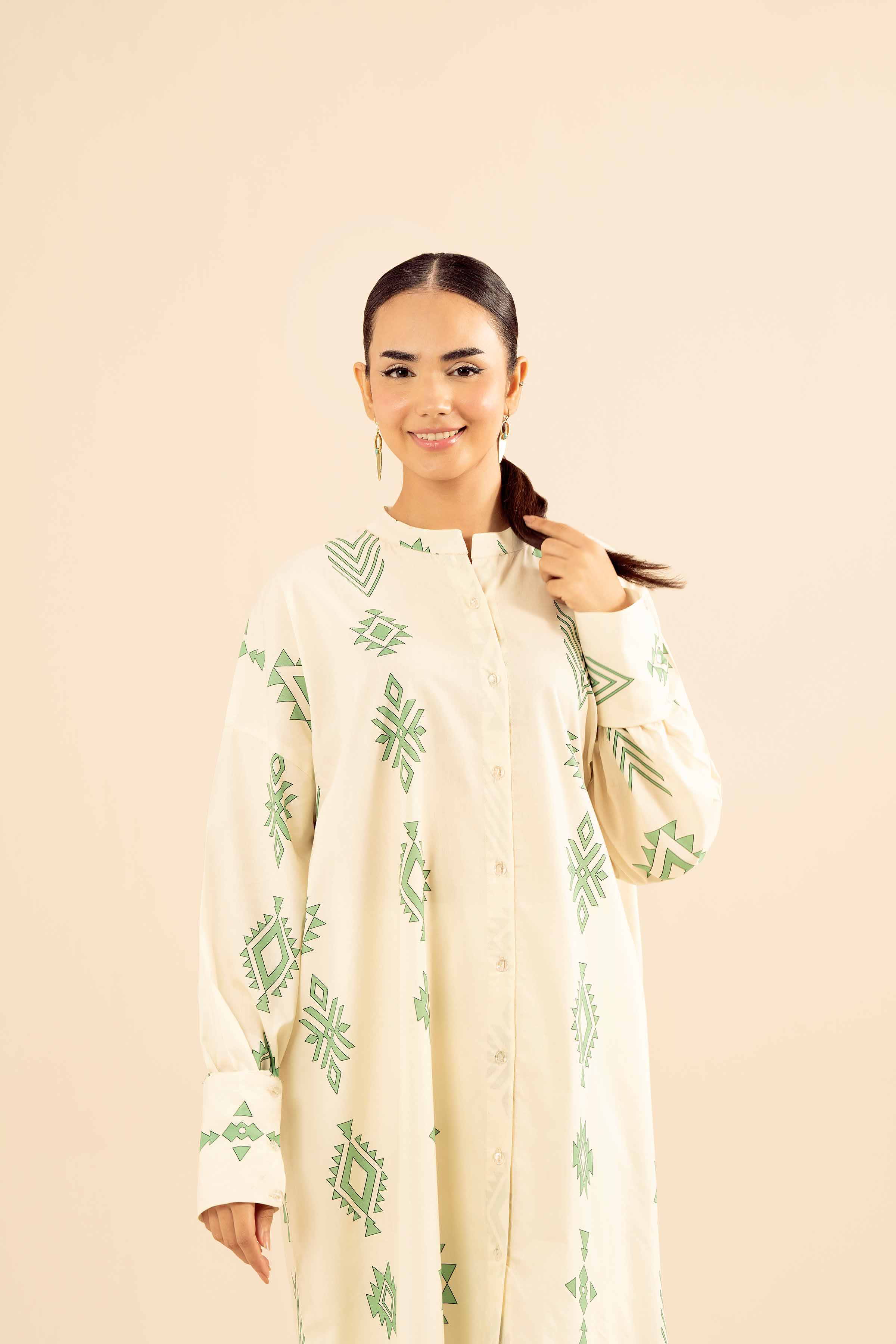 Printed Dress - FS25-58 for Women - Pret Collection | Nishat | Shop Online
