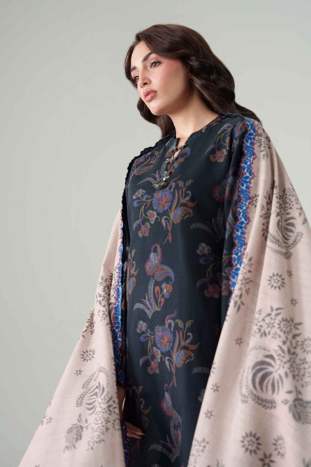 3 Piece - Dyed Printed Loose Fabric - 42604083
