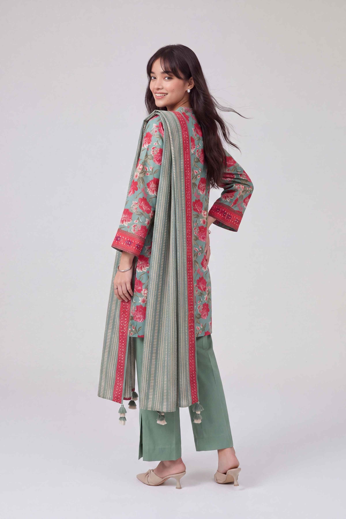 3 Piece - Dyed Printed Loose Fabric - 42604050 for Women - Fredoom To Buy Collection | Nishat | Shop Online