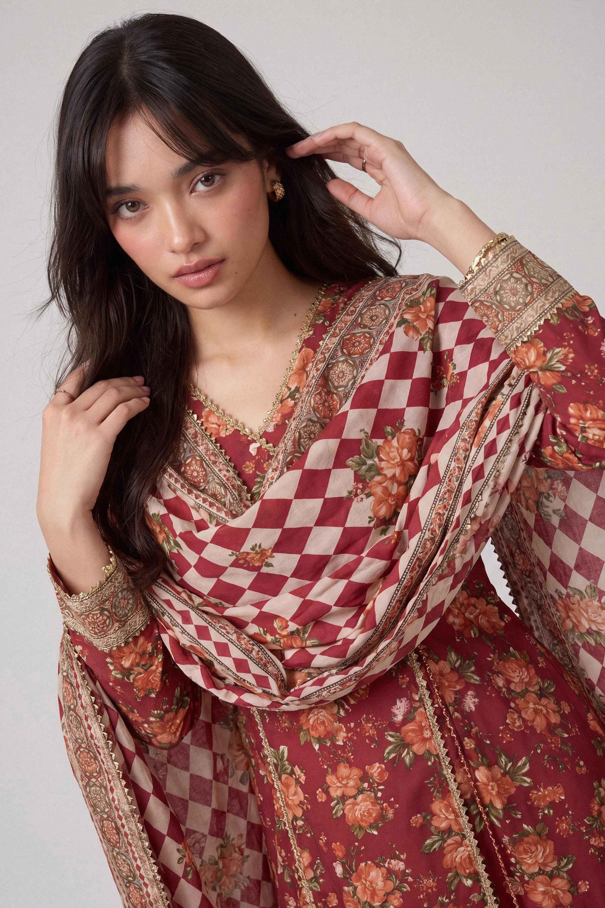 3 Piece - Dyed Printed Loose Fabric - 42604053 for Women - Fredoom To Buy Collection | Nishat | Shop Online