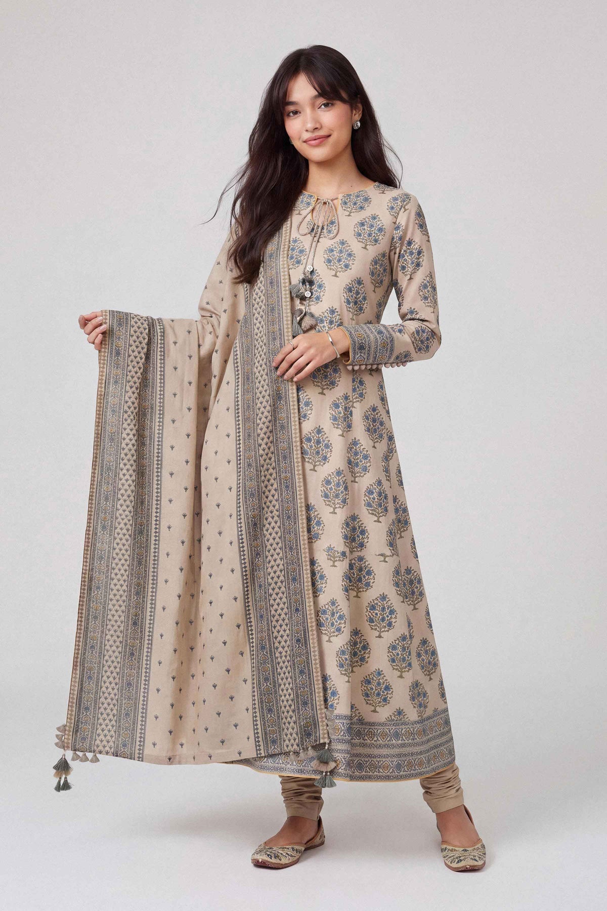 3 Piece - Dyed Printed Loose Fabric - 42604054 for Women - Fredoom To Buy Collection | Nishat | Shop Online