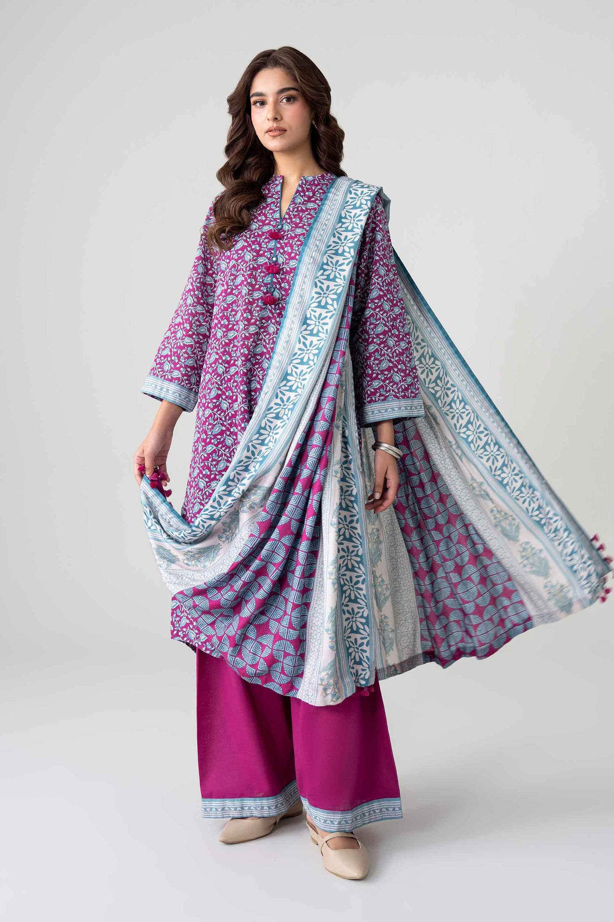 3 Piece - Printed Suit - FTB-COM-46