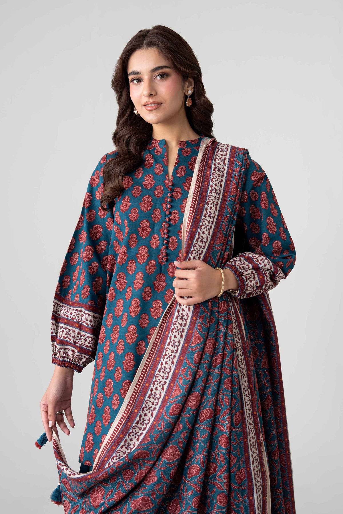 3 Piece - Printed Suit - FTB-COM-49