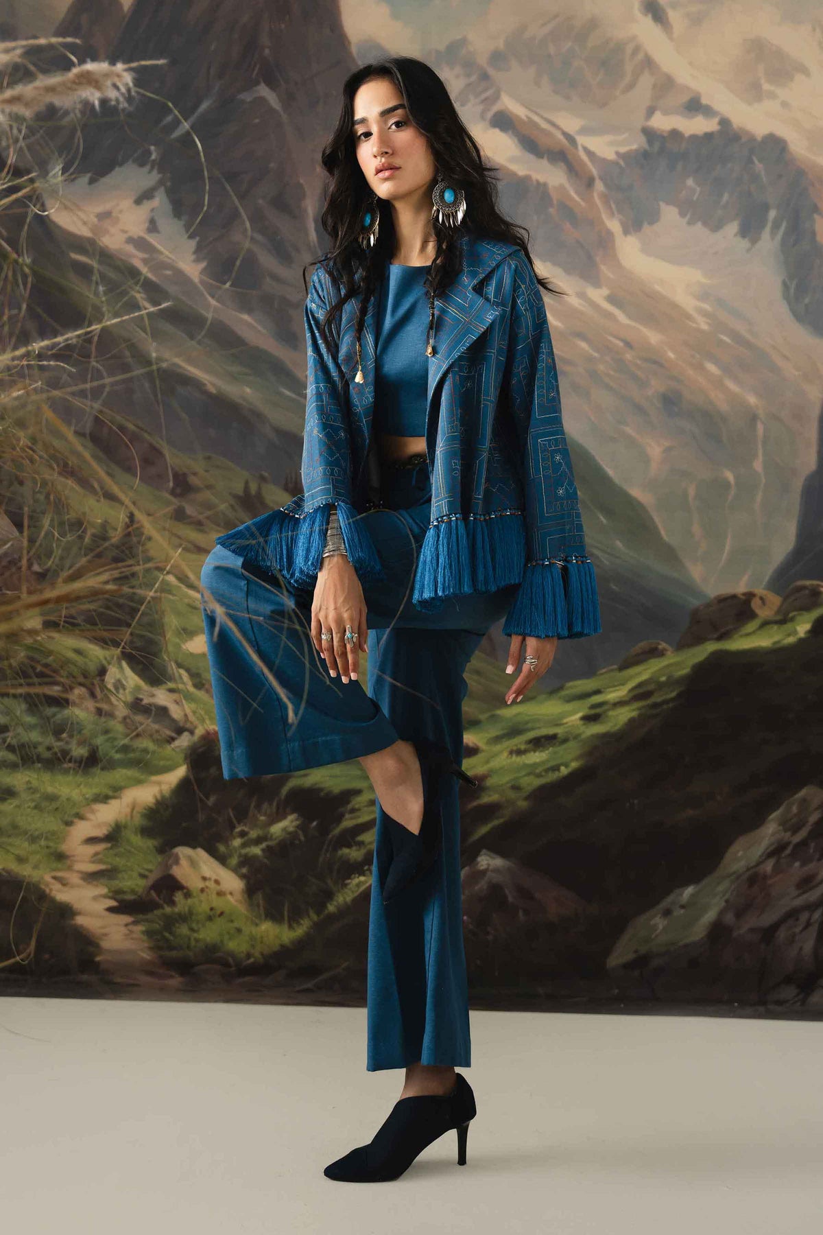 1 Piece - Dyed Printed Loose Fabric - 42604013