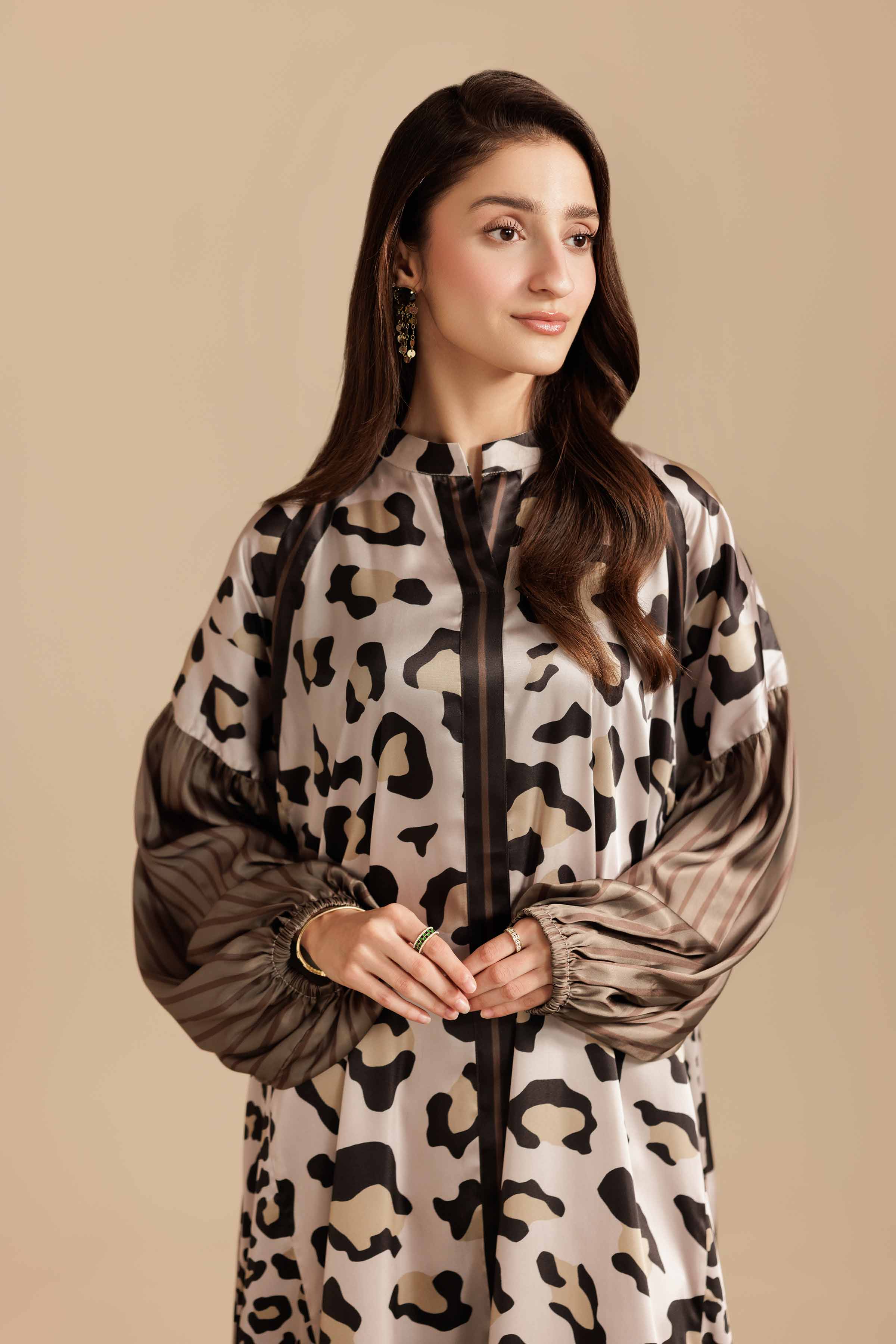 Printed Dress - FW25-08 for Women - Pret Collection | Nishat | Shop Online