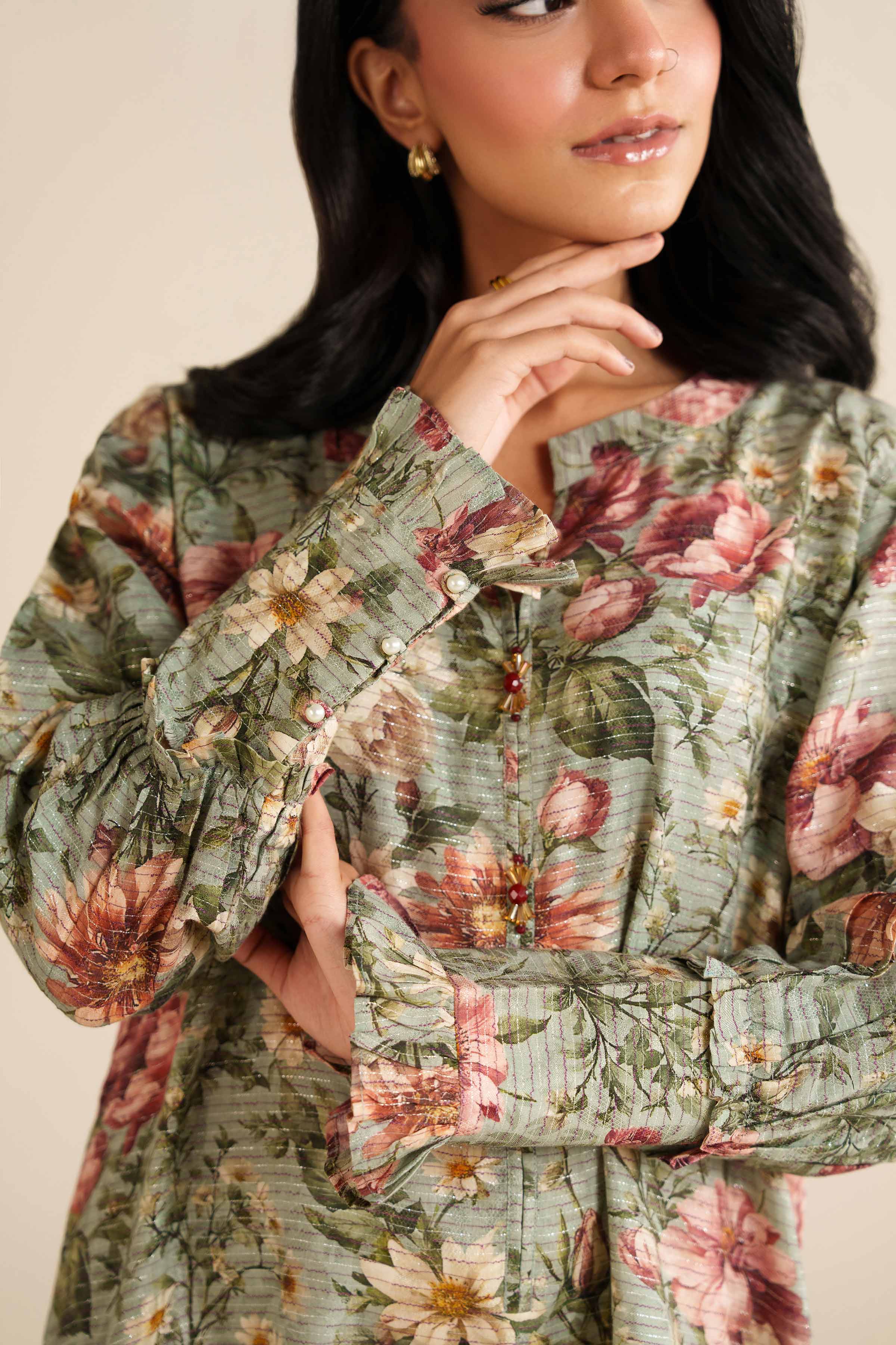 Printed Shirt - FW25-19 for Women - Pret Collection | Nishat | Shop Online