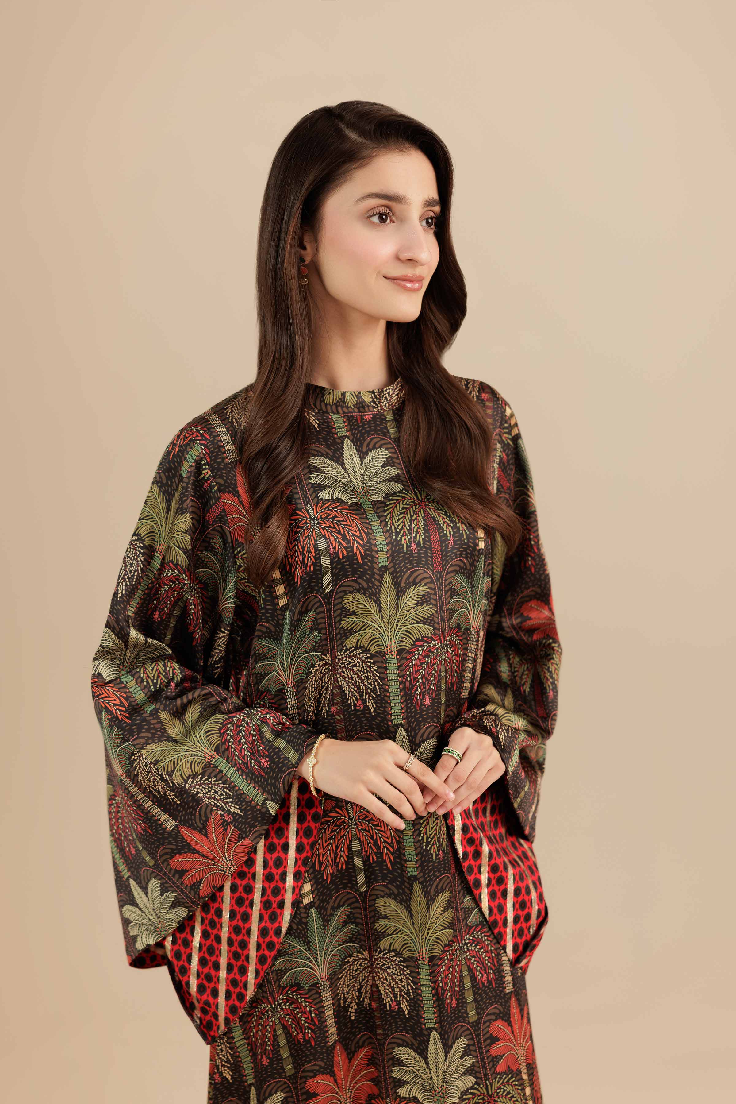 Printed Dress - FW25-24 for Women - Pret Collection | Nishat | Shop Online