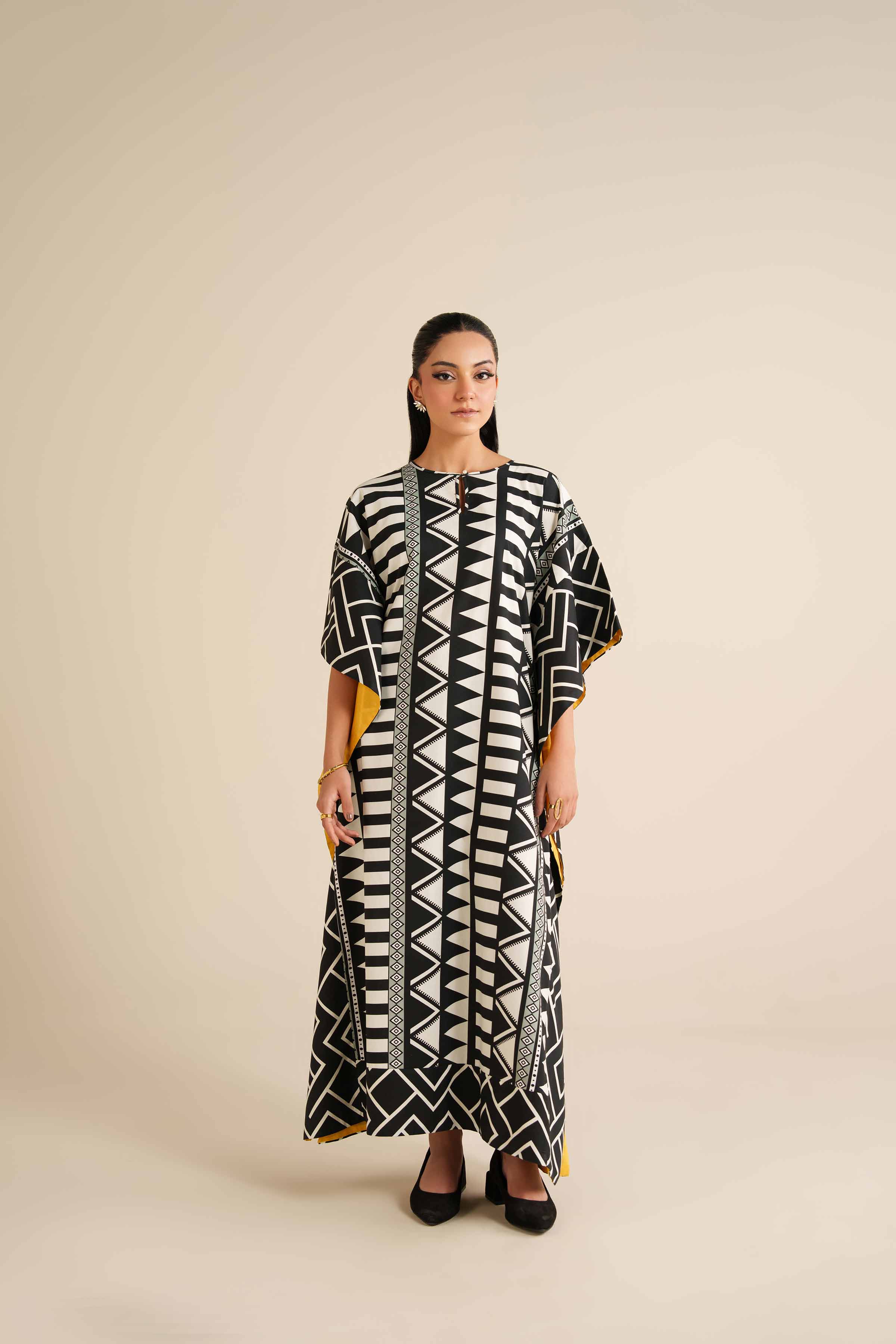 Printed Kaftan - FW25-30 for Women - Pret Collection | Nishat | Shop Online