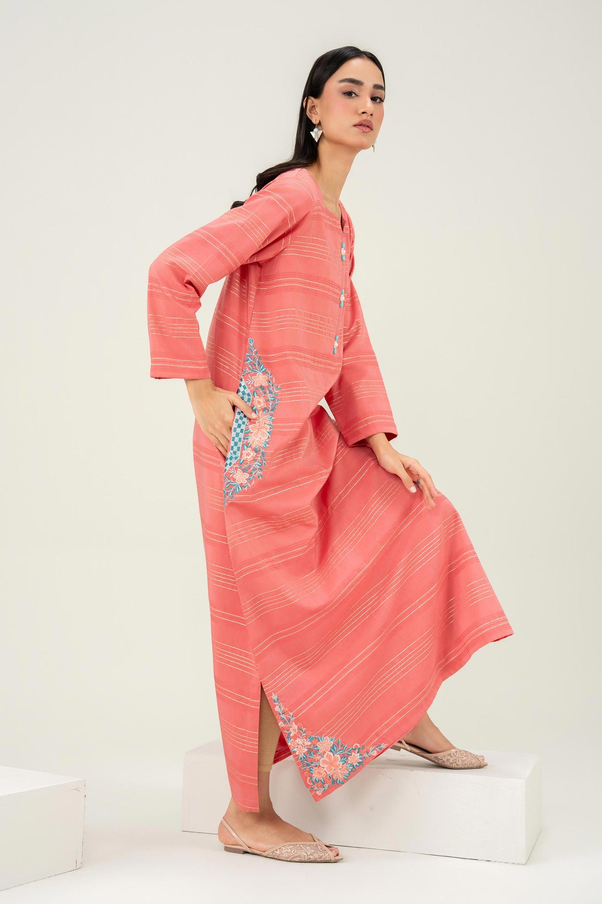 Embroidered Shirt - FW25-38 for Women - Pret Collection | Nishat | Shop Online