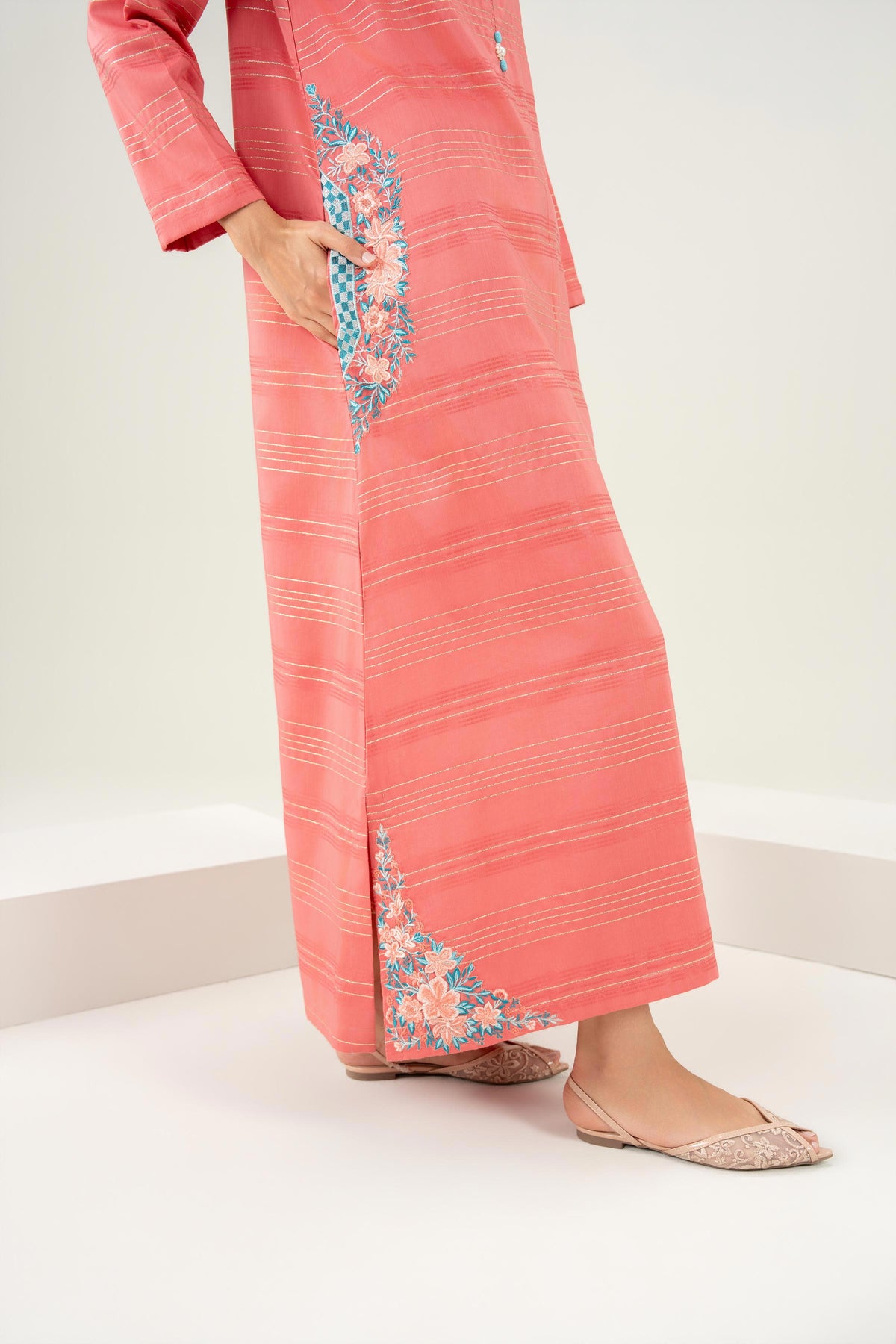 Embroidered Shirt - FW25-38 for Women - Pret Collection | Nishat | Shop Online