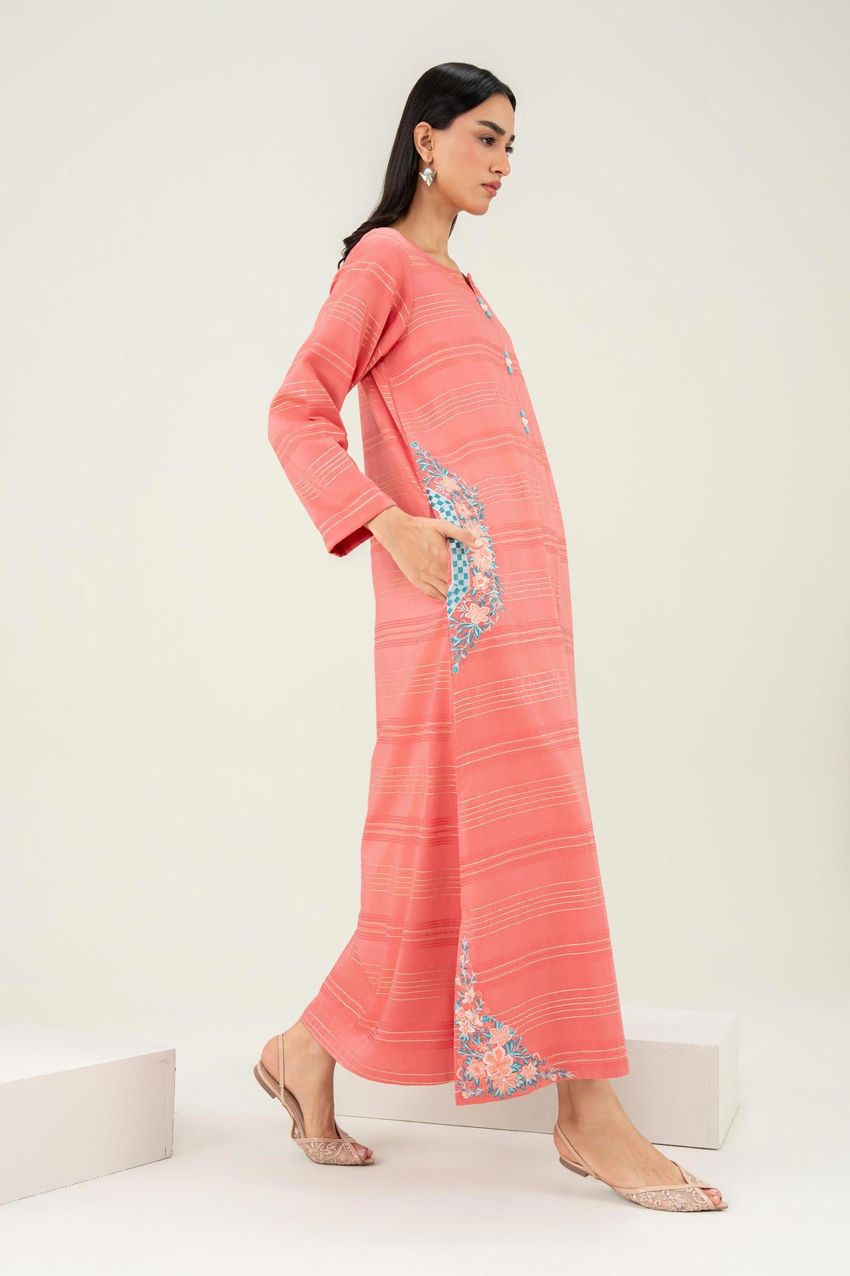 Embroidered Shirt - FW25-38 for Women - Pret Collection | Nishat | Shop Online
