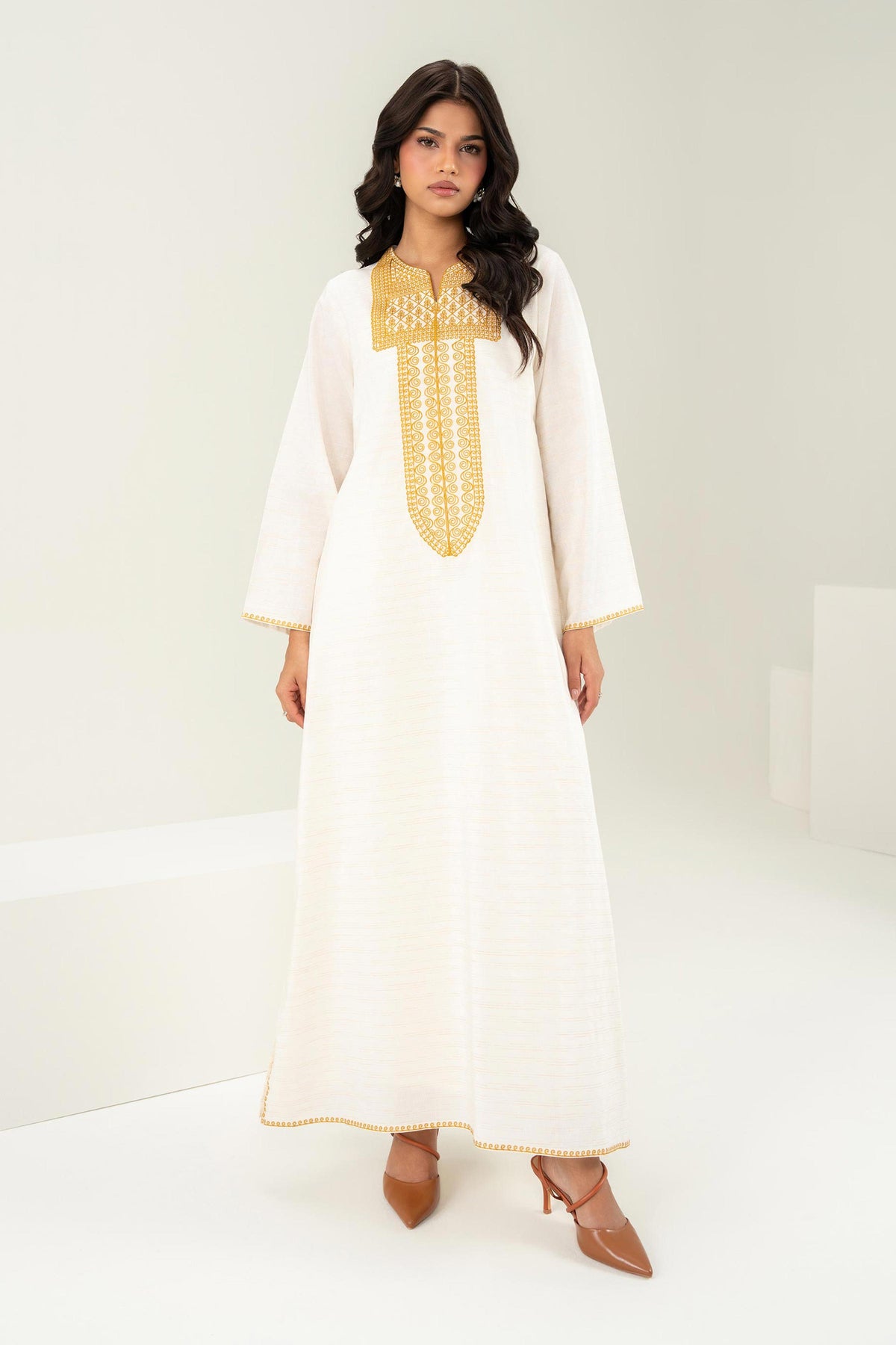 Embroidered Kaftan - FW25-39 for Women - Pret Collection | Nishat | Shop Online
