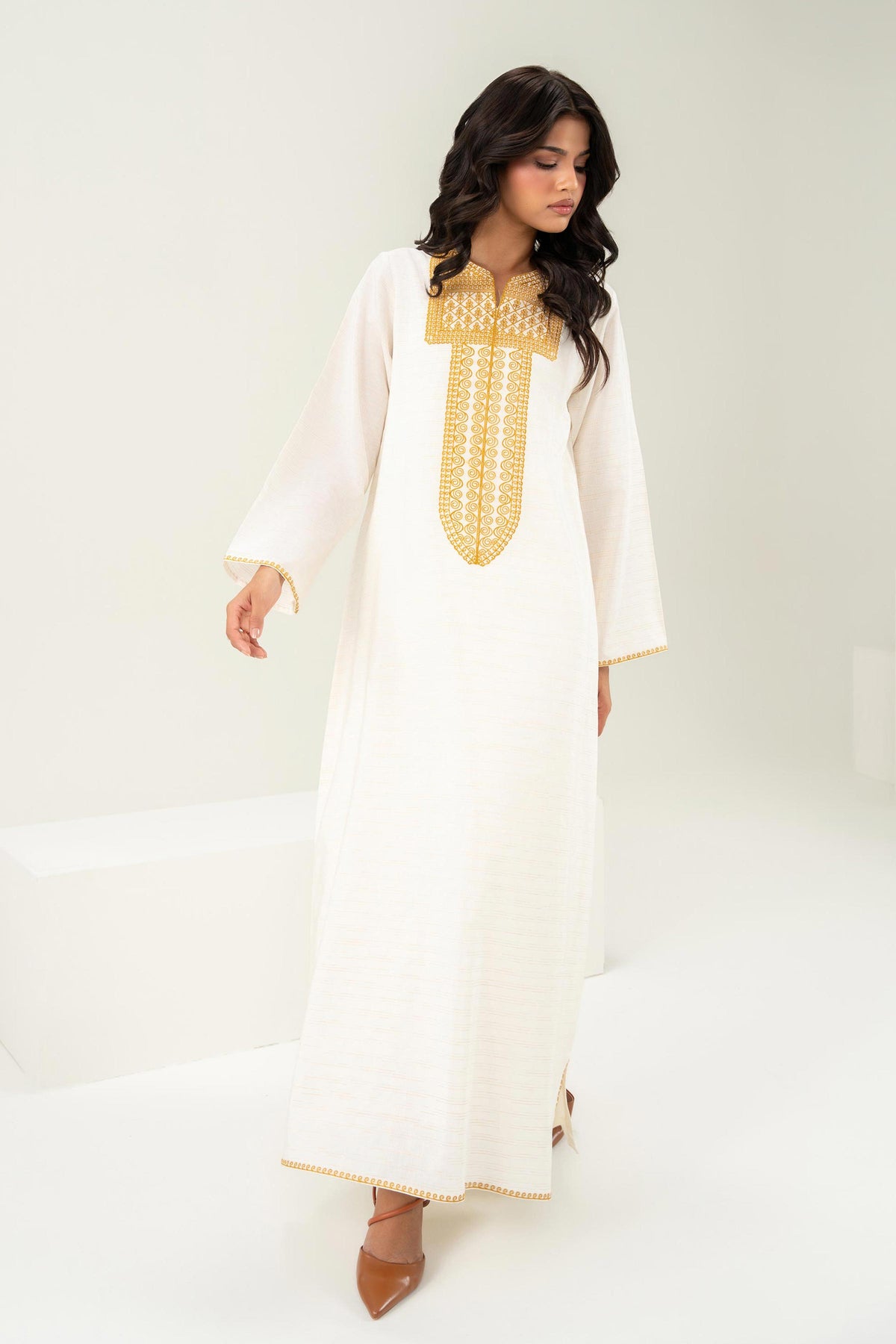 Embroidered Kaftan - FW25-39 for Women - Pret Collection | Nishat | Shop Online