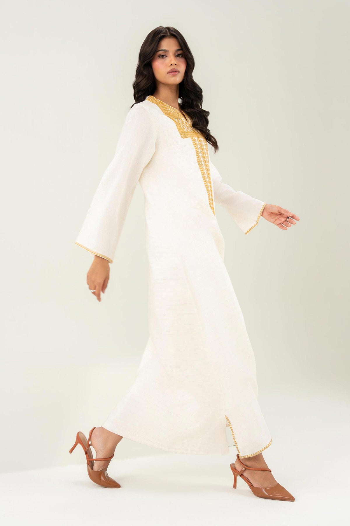 Embroidered Kaftan - FW25-39 for Women - Pret Collection | Nishat | Shop Online