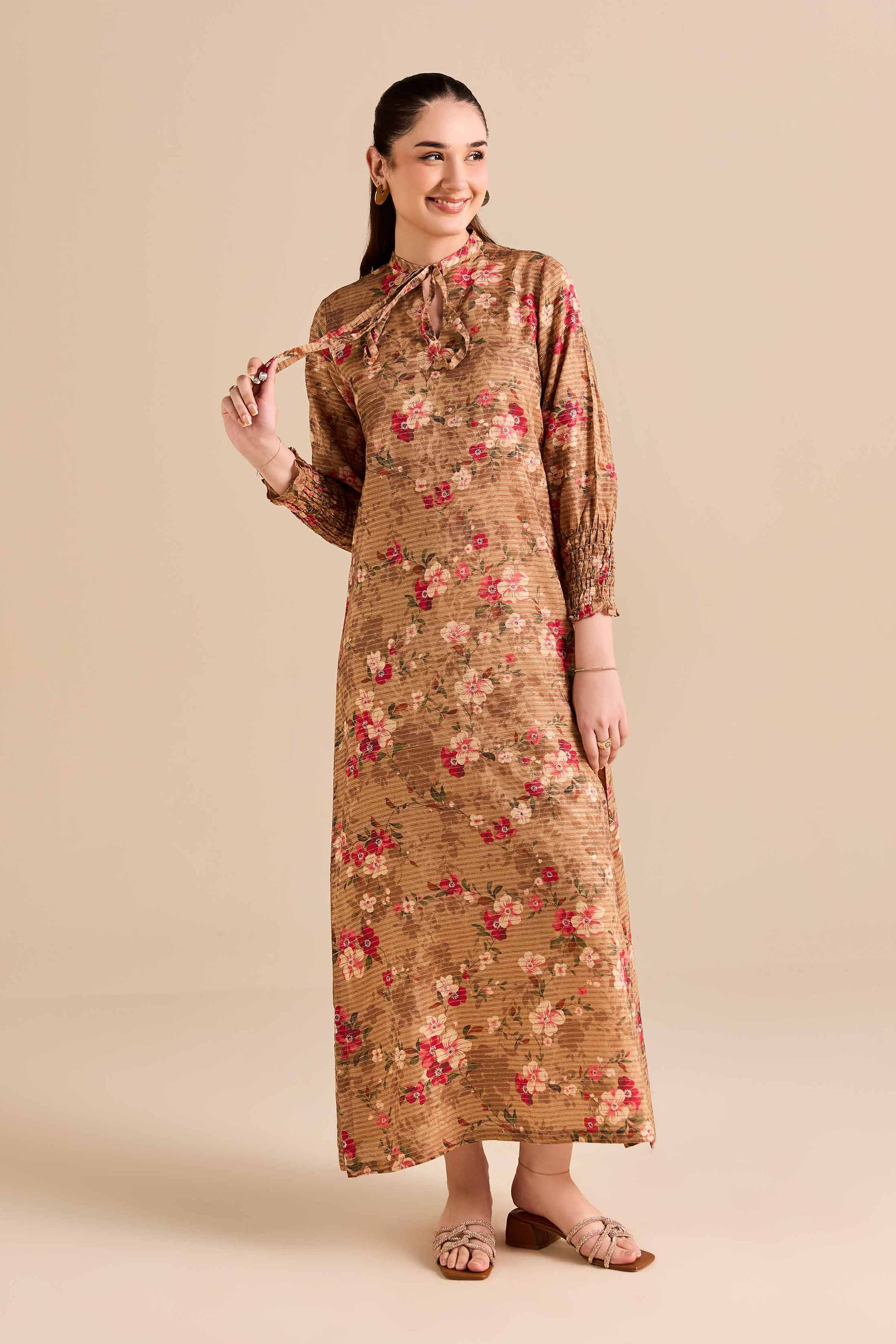 Printed Shirt - FW25-49 for Women - Pret Collection | Nishat | Shop Online