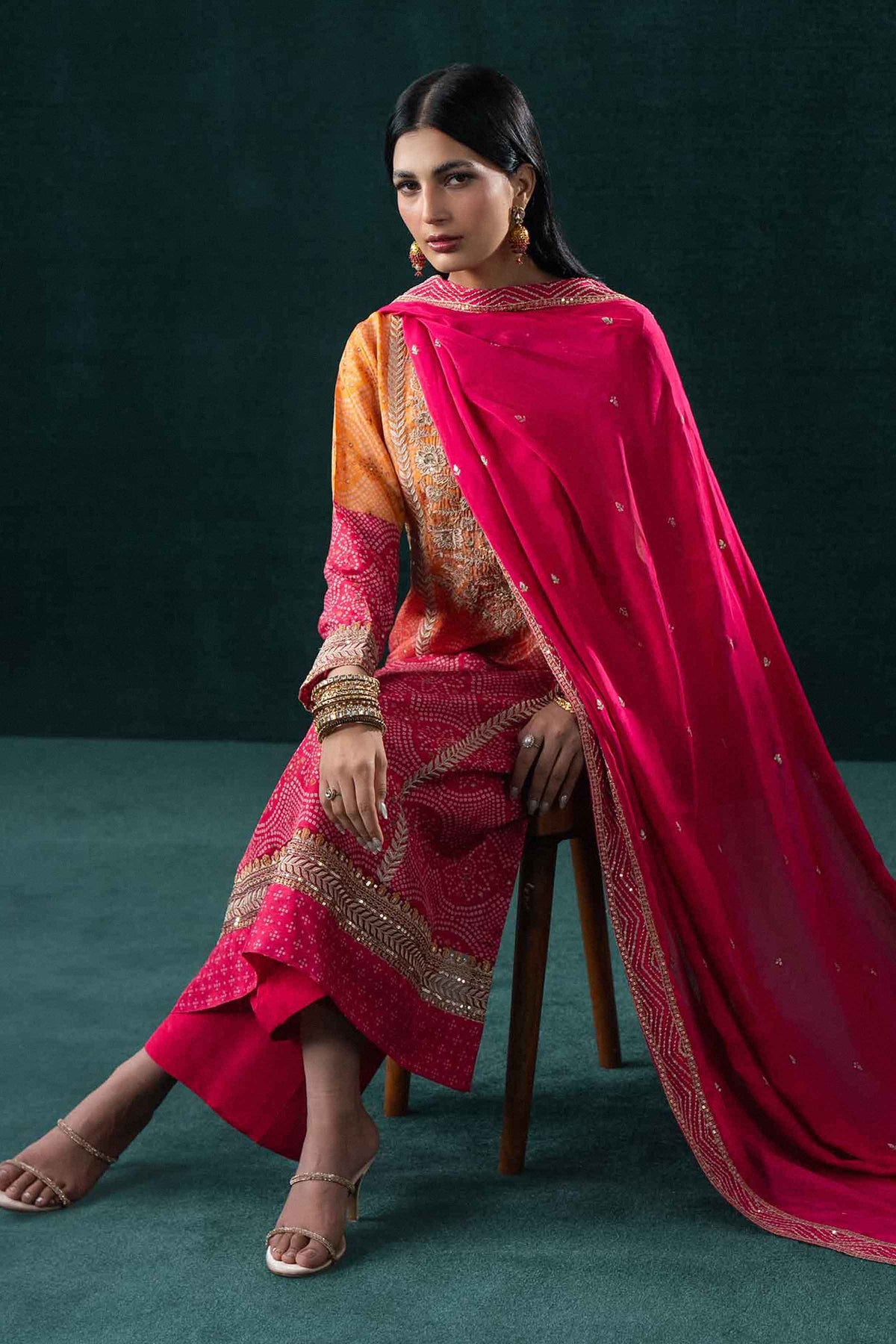 3 Piece - Printed Embroidered Suit - KBS26-09 for Women - Boutique Collection | Nishat | Shop Online