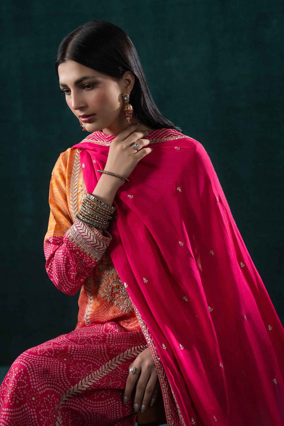 3 Piece - Printed Embroidered Suit - KBS26-09 for Women - Boutique Collection | Nishat | Shop Online