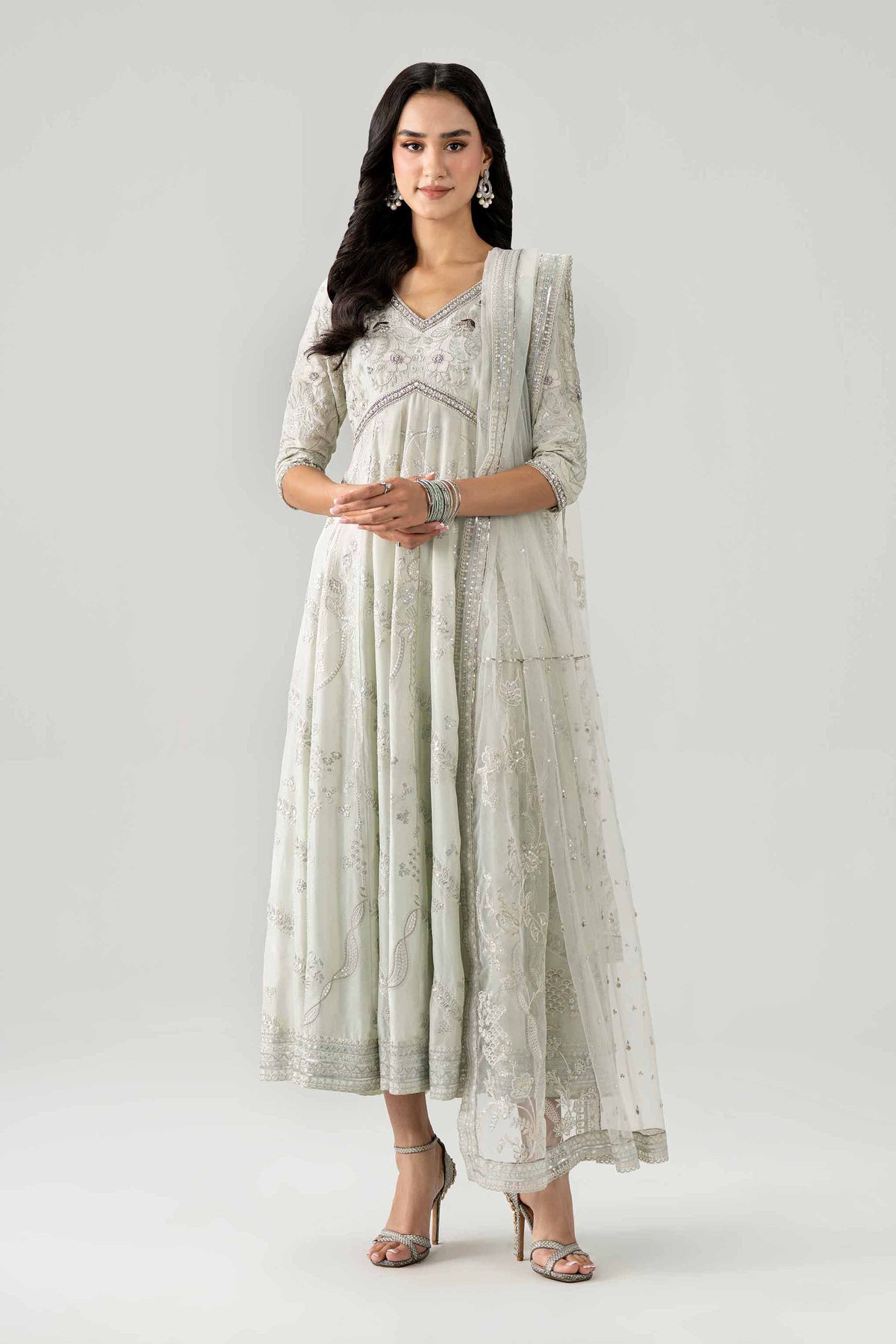 2 Piece - Embroidered Suit - KBS26-100