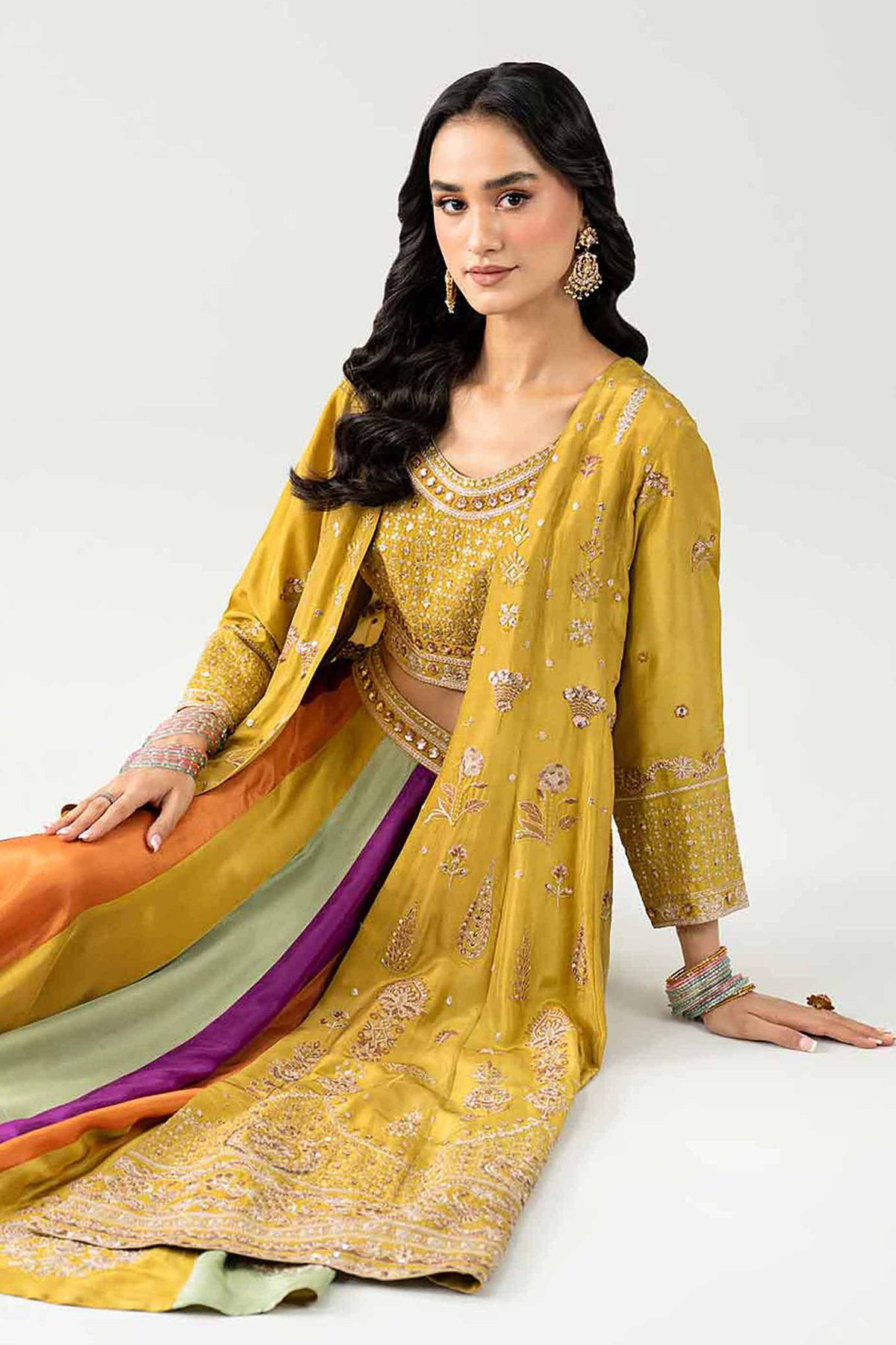 3 Piece - Embroidered Lehnga - KBS26-88