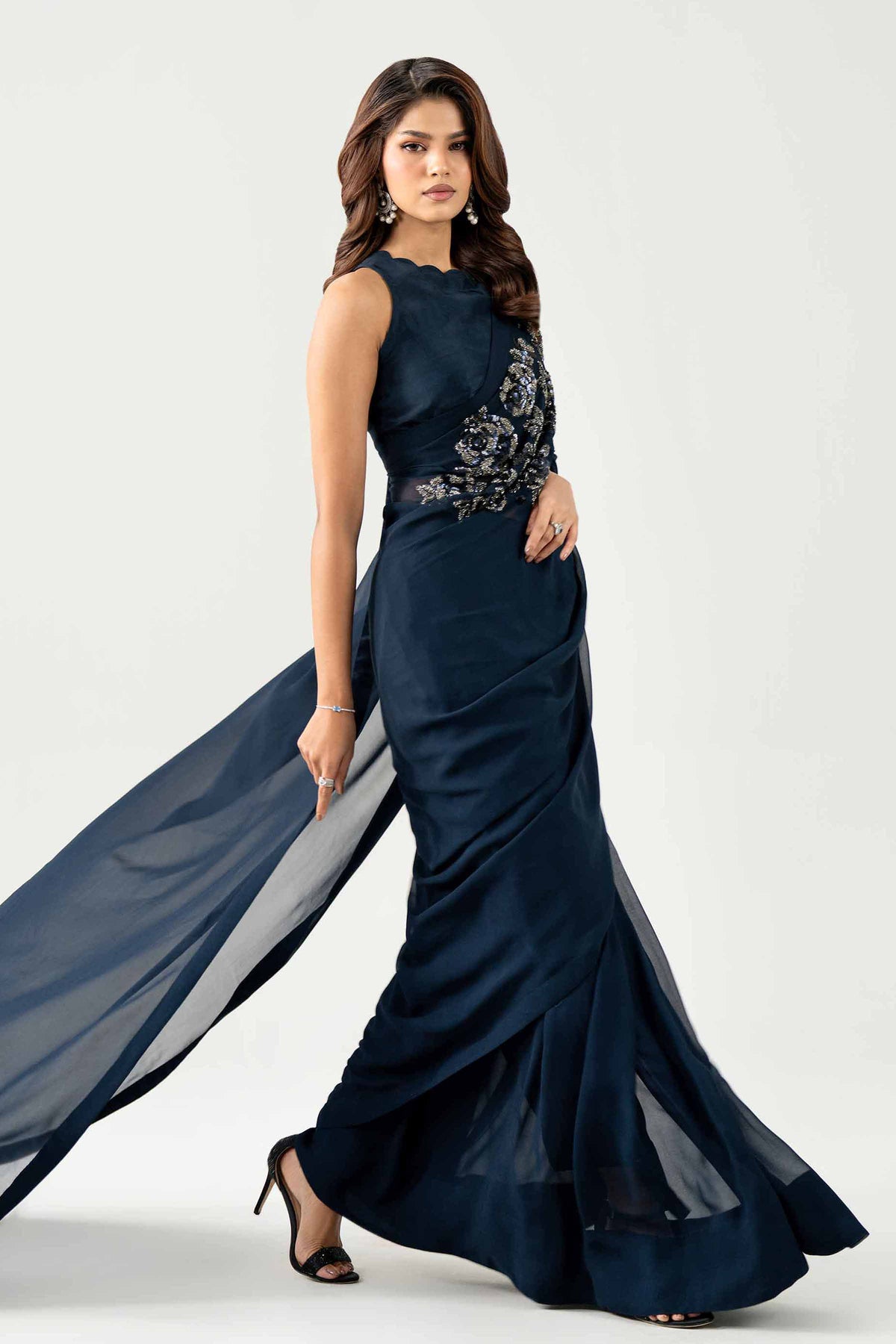 2 Piece - Embroidered Saree - KBS26-93 for Women - Boutique Collection | Nishat | Shop Online