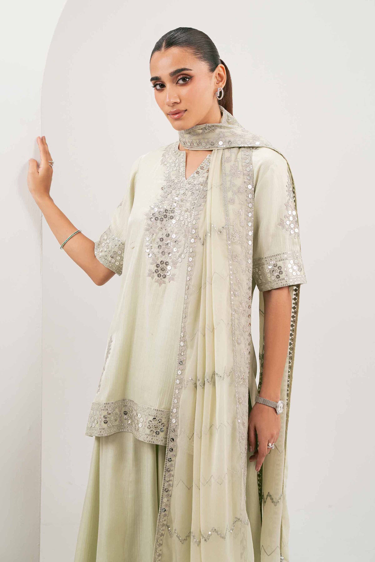 3 Piece - Embroidered Suit - KBW25-31 for Women - Boutique Collection | Nishat | Shop Online