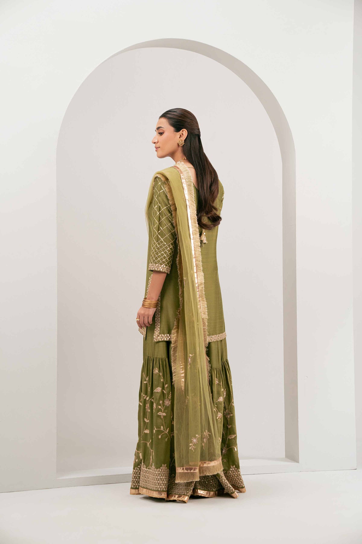 3 Piece - Embroidered Suit - KBW25-34