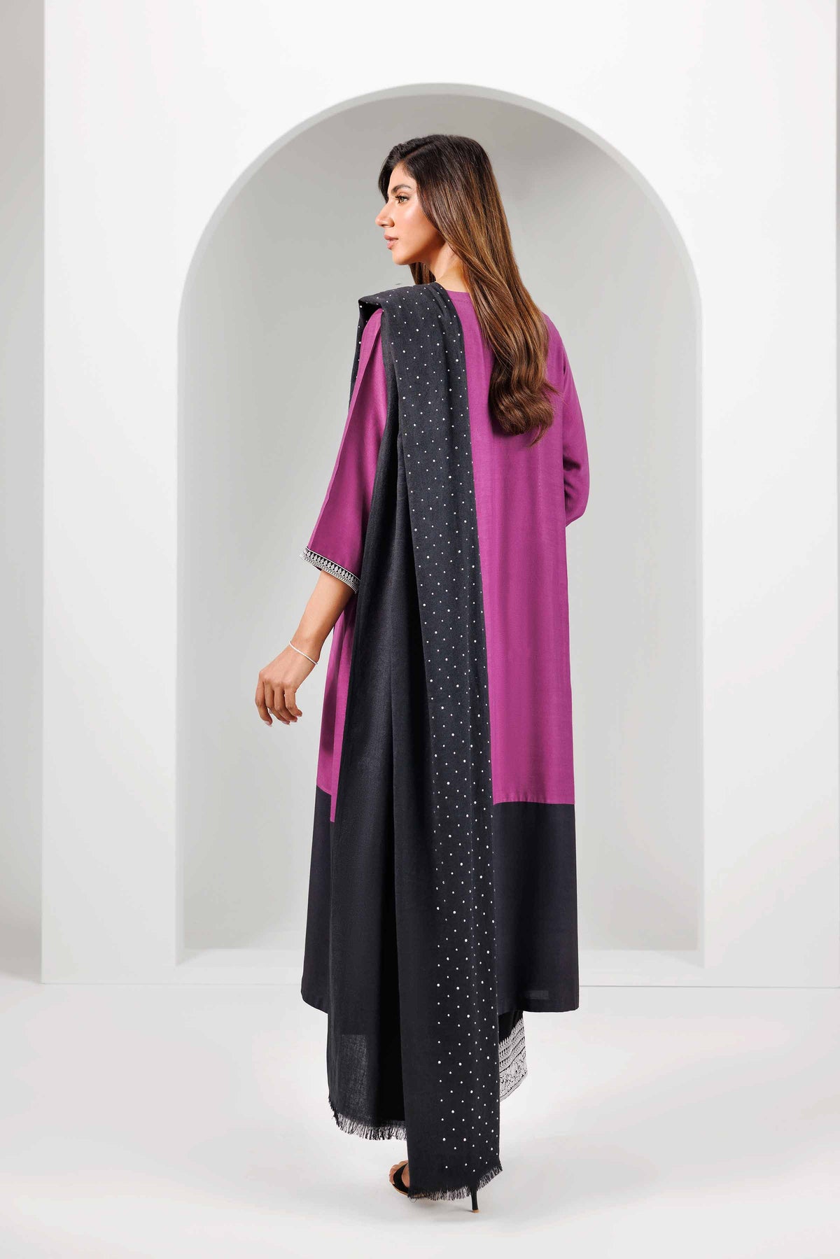 3 Piece - Embroidered Suit - KBW25-40