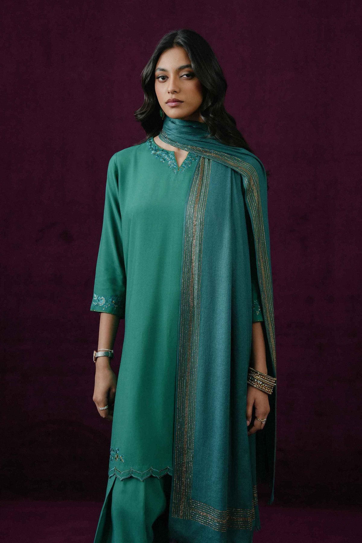 3 PIECE - EMBROIDERED SUIT - KBW25-68 for Women - Boutique Collection | Nishat | Shop Online