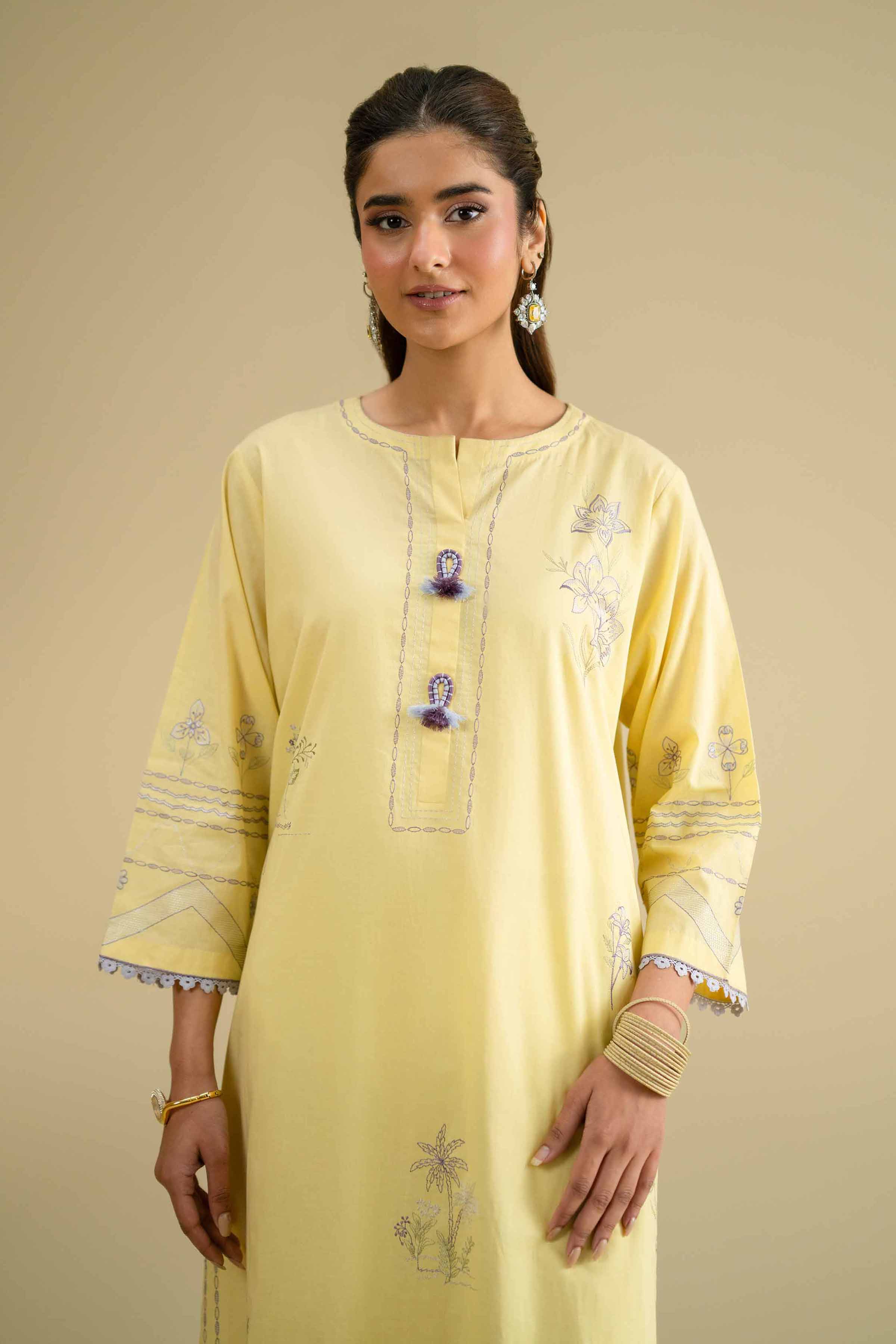Embroidered Shirt - KFE26-01 for Women - Pret Collection | Nishat | Shop Online