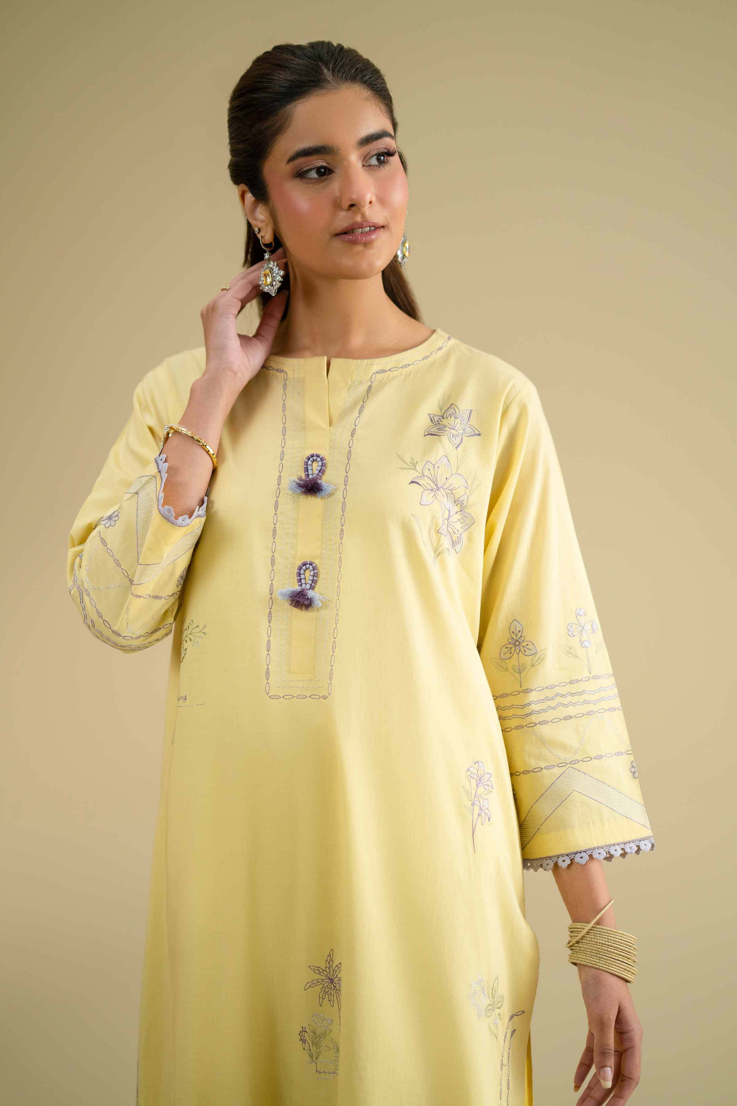 Embroidered Shirt - KFE26-01 for Women - Pret Collection | Nishat | Shop Online