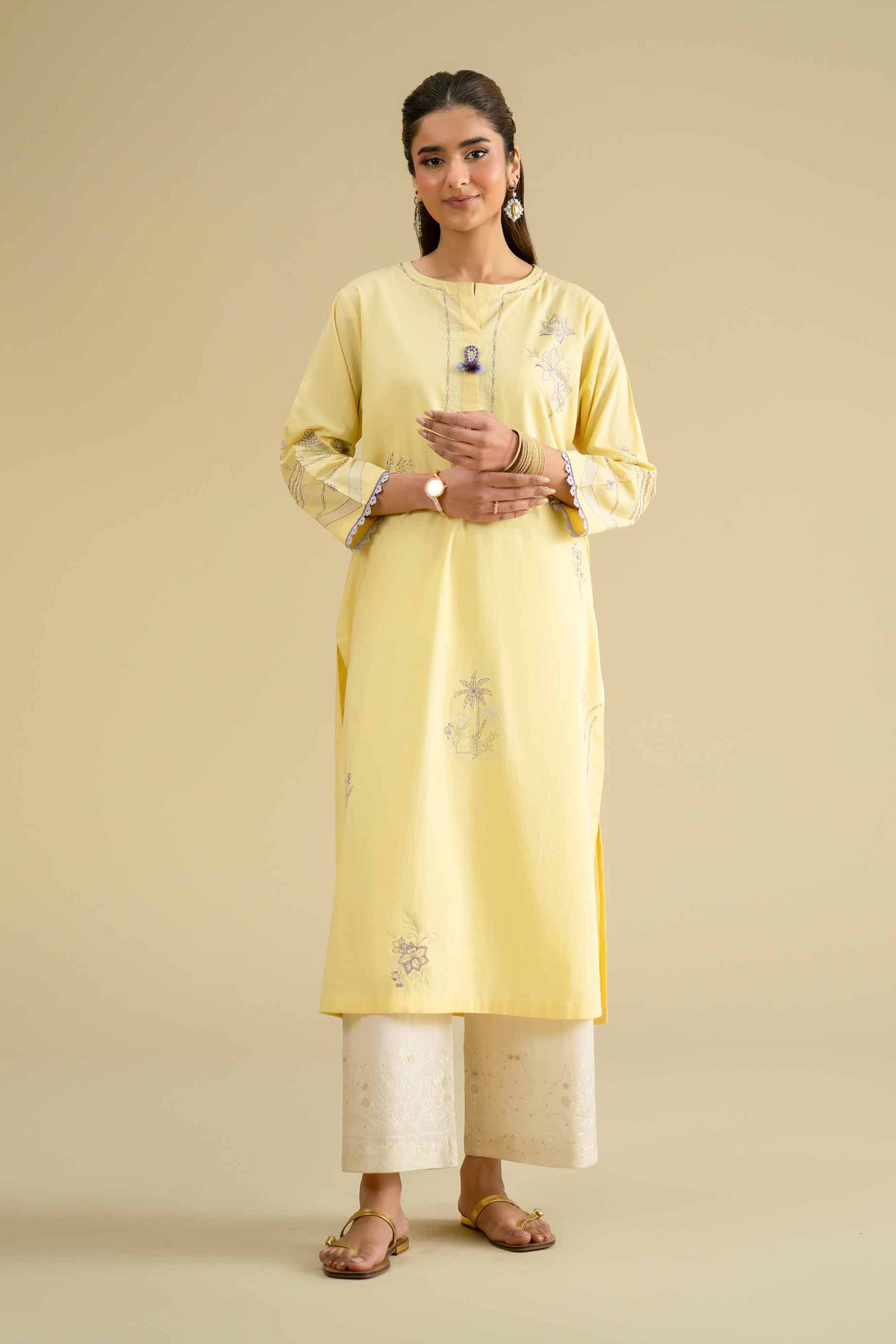 Embroidered Shirt - KFE26-01 for Women - Pret Collection | Nishat | Shop Online
