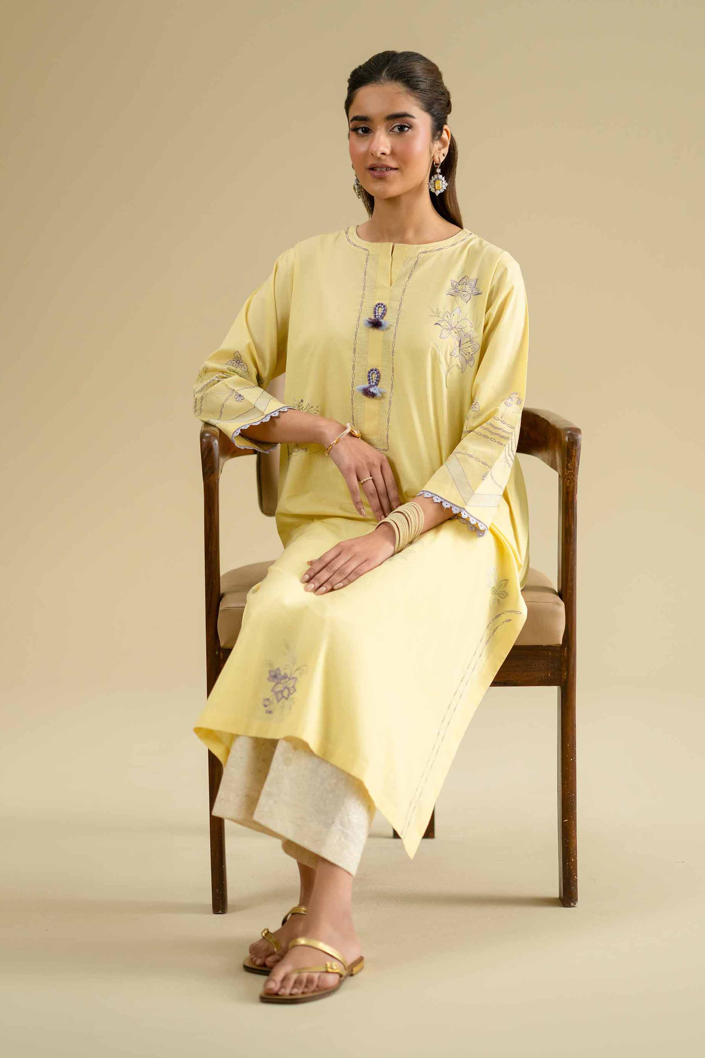 Embroidered Shirt - KFE26-01 for Women - Pret Collection | Nishat | Shop Online