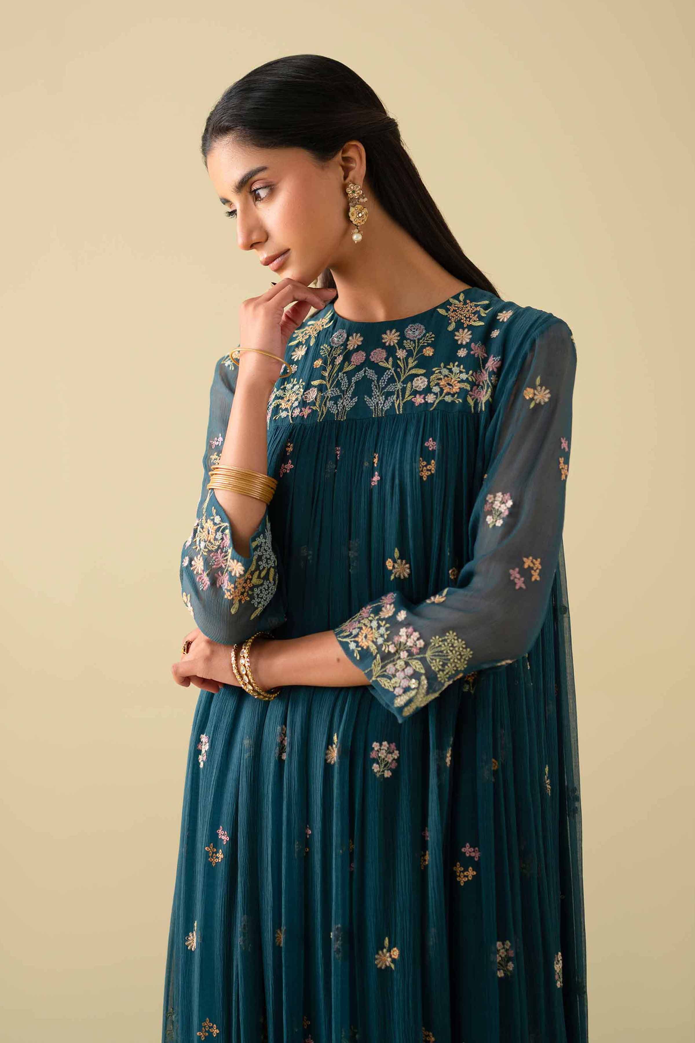 Embroidered Dress - KFE26-05 for Women - Pret Collection | Nishat | Shop Online
