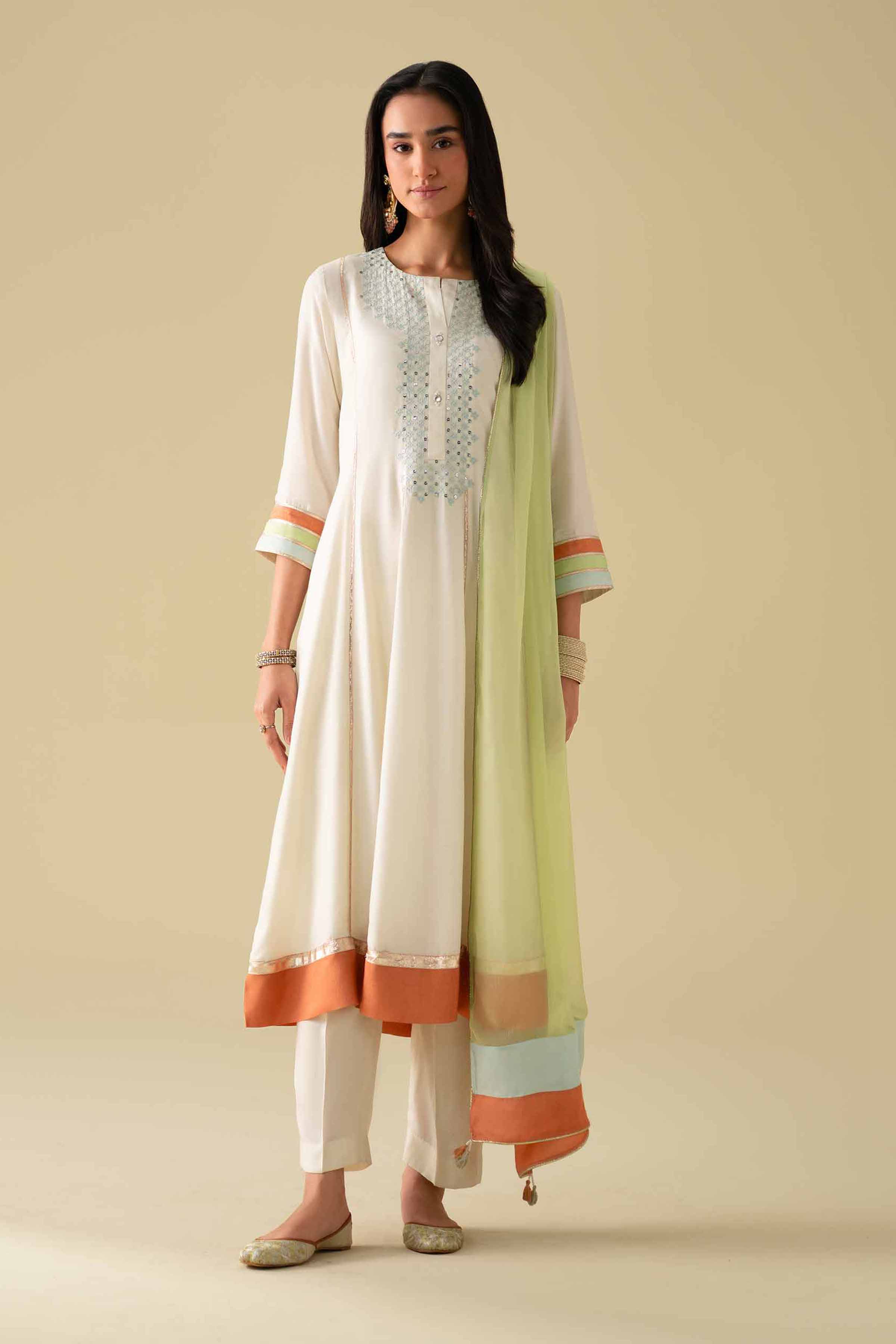 3 Piece - Embroidered Suit - KFE26-103 for Women - Pret Collection | Nishat | Shop Online