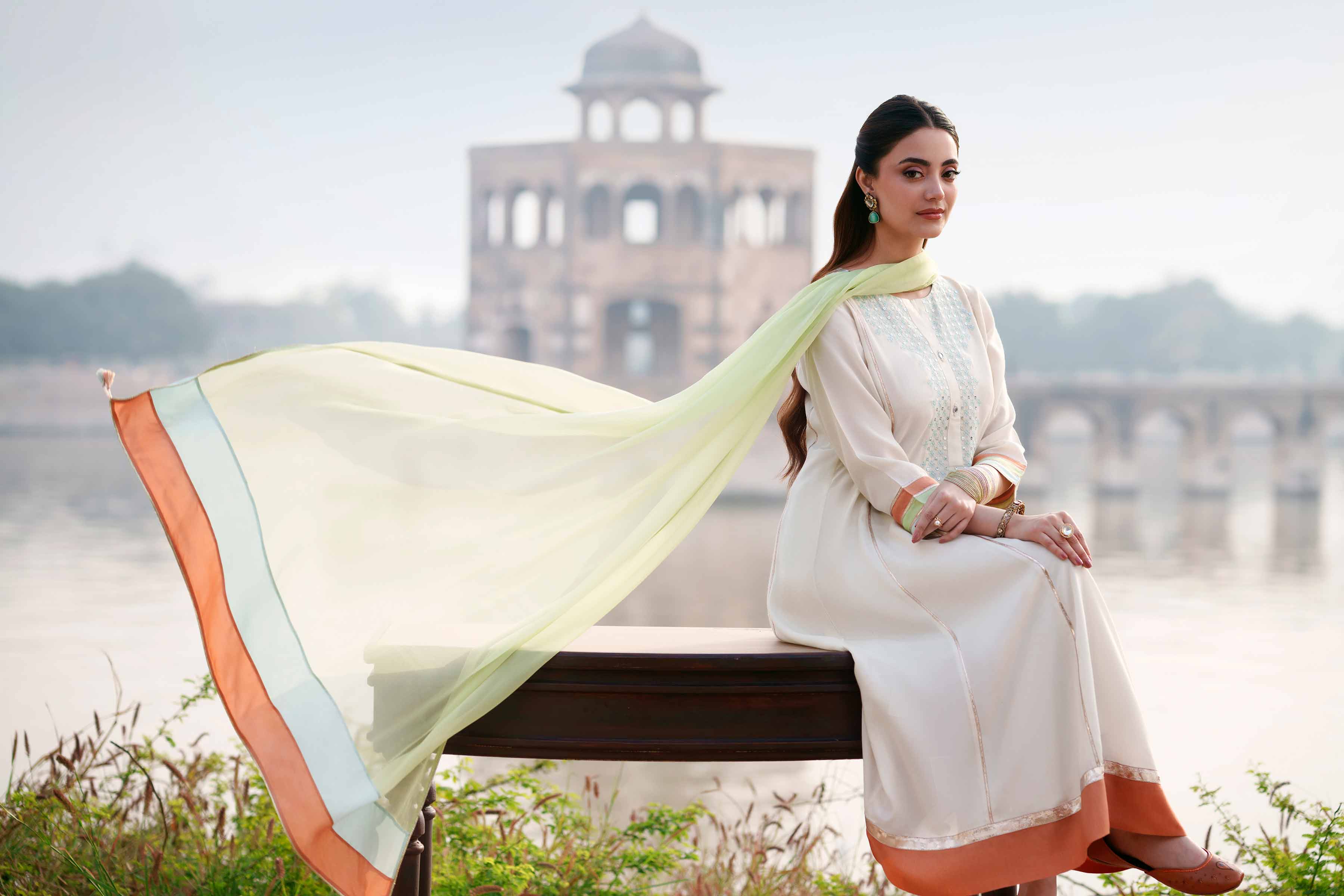 3 Piece - Embroidered Suit - KFE26-103