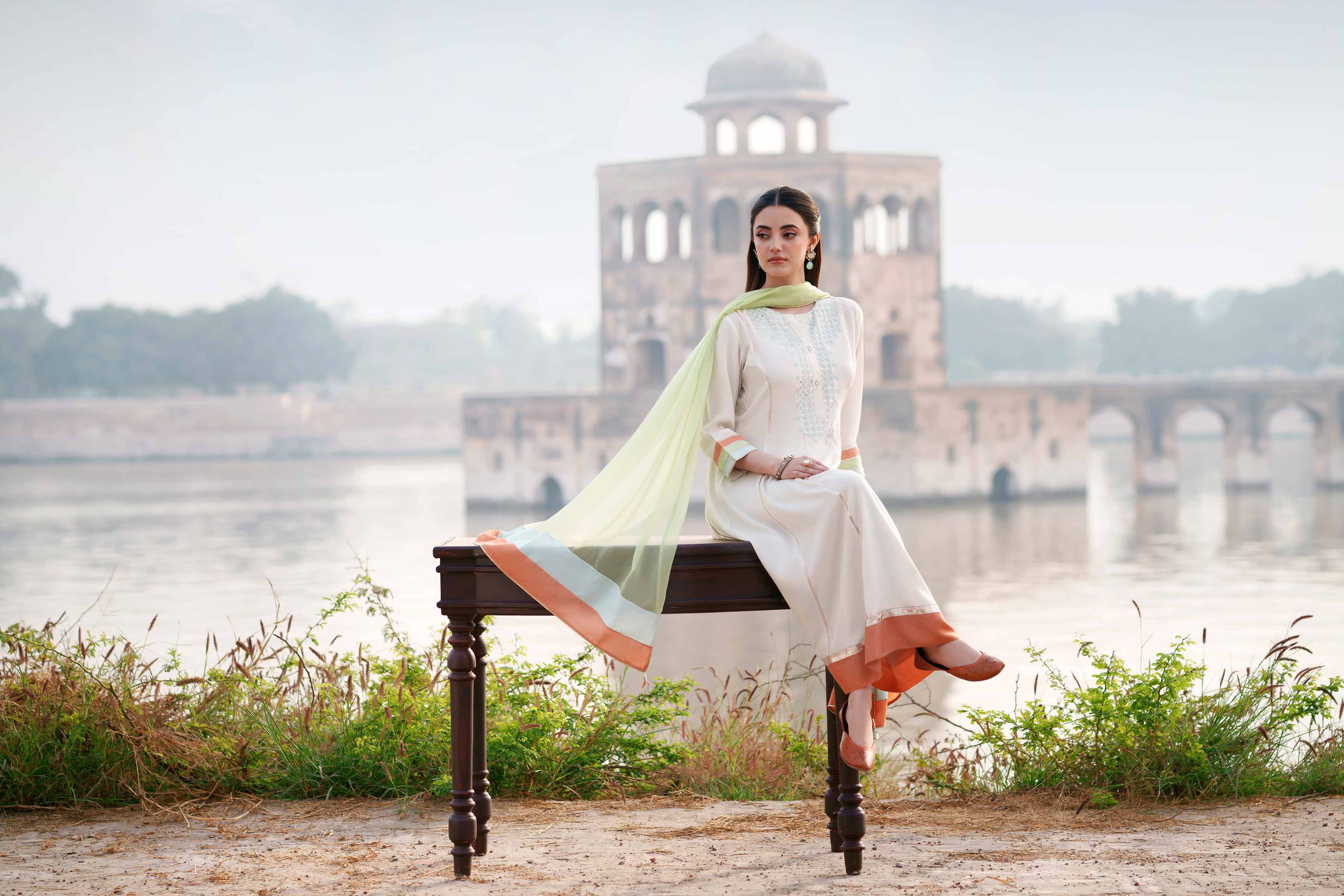 3 Piece - Embroidered Suit - KFE26-103