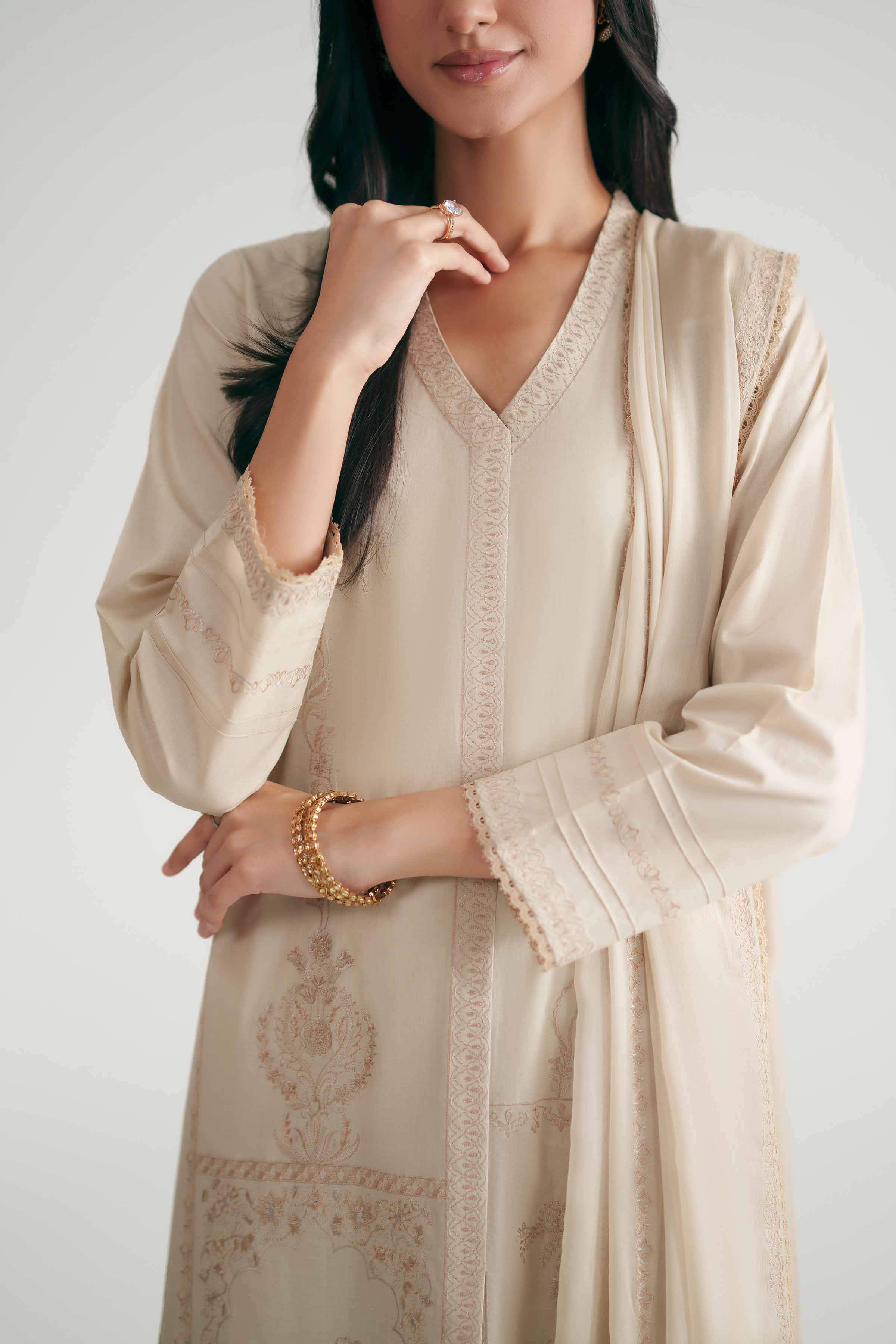 3 Piece - Embroidered Suit - KFE26-104