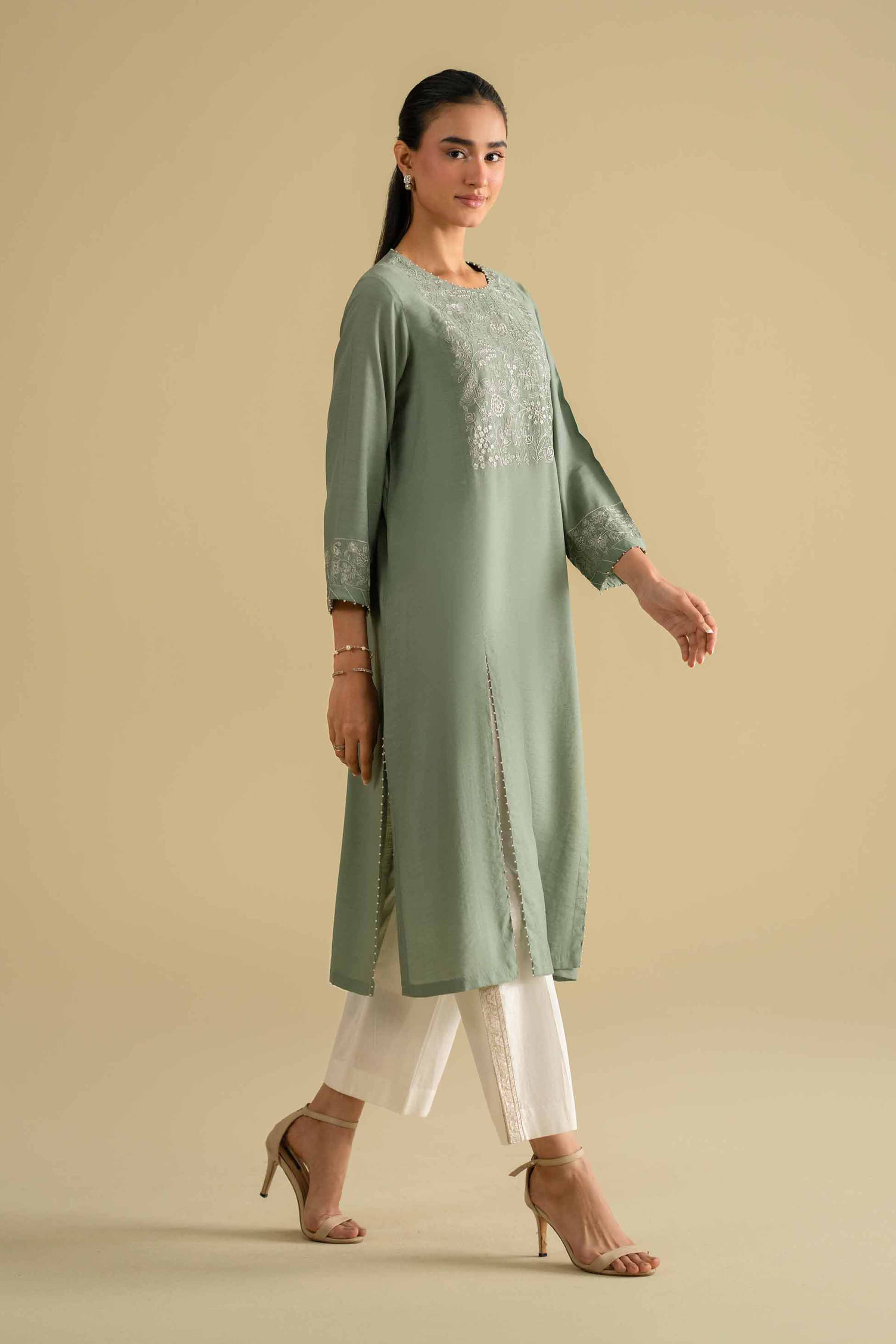 Embroidered Shirt - KFE26-11 for Women - Pret Collection | Nishat | Shop Online