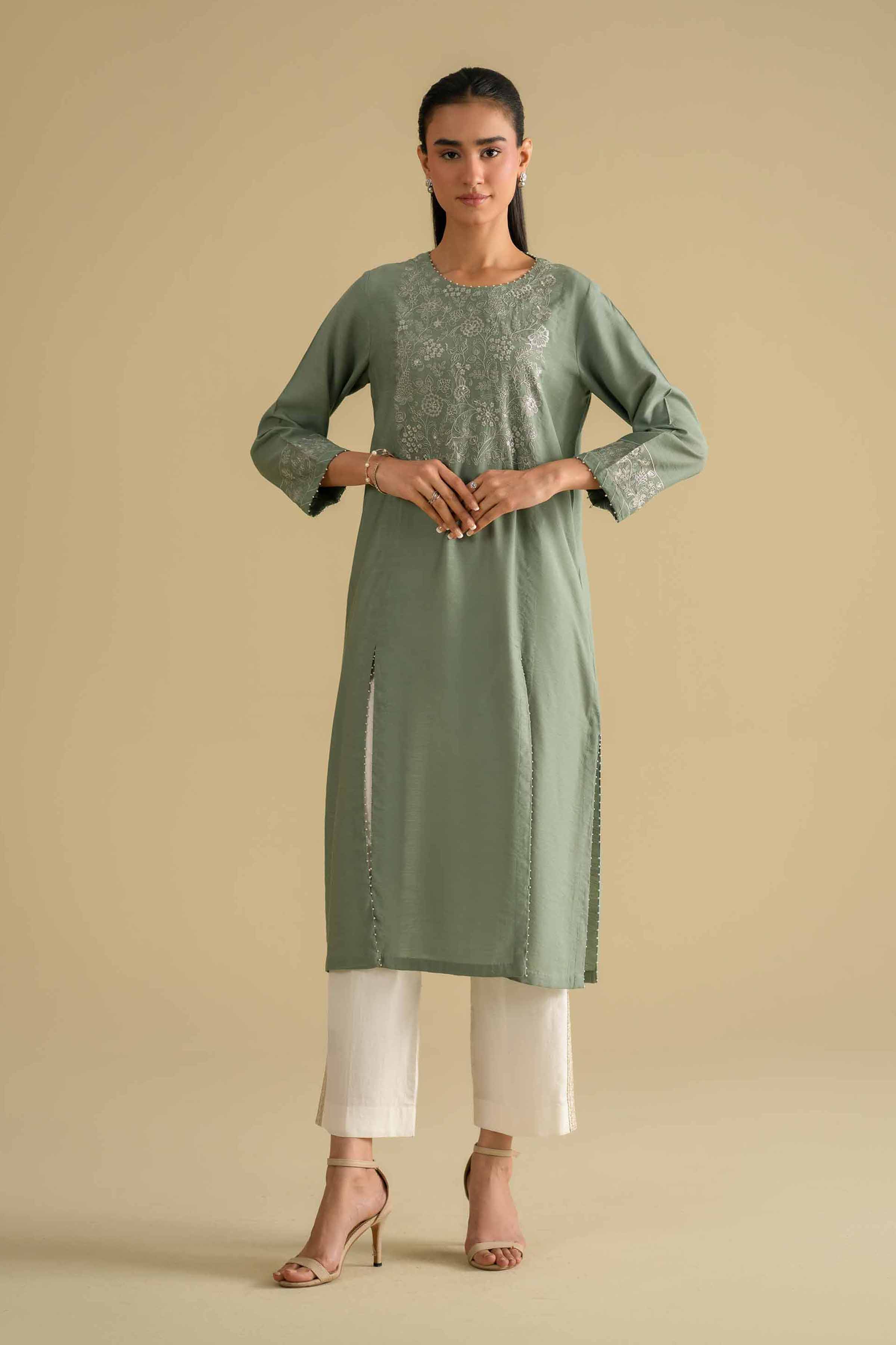Embroidered Shirt - KFE26-11 for Women - Pret Collection | Nishat | Shop Online