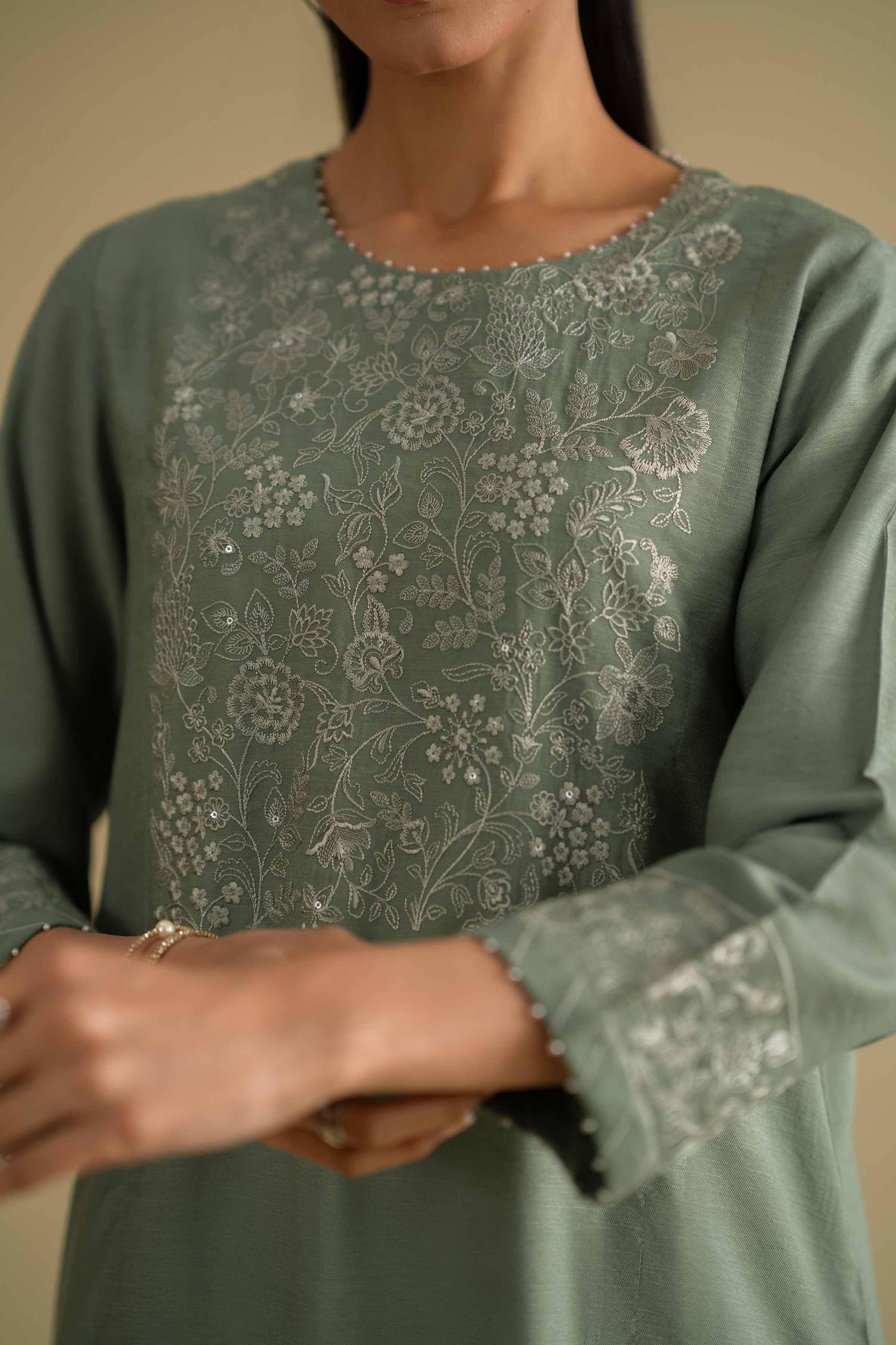 Embroidered Shirt - KFE26-11 for Women - Pret Collection | Nishat | Shop Online
