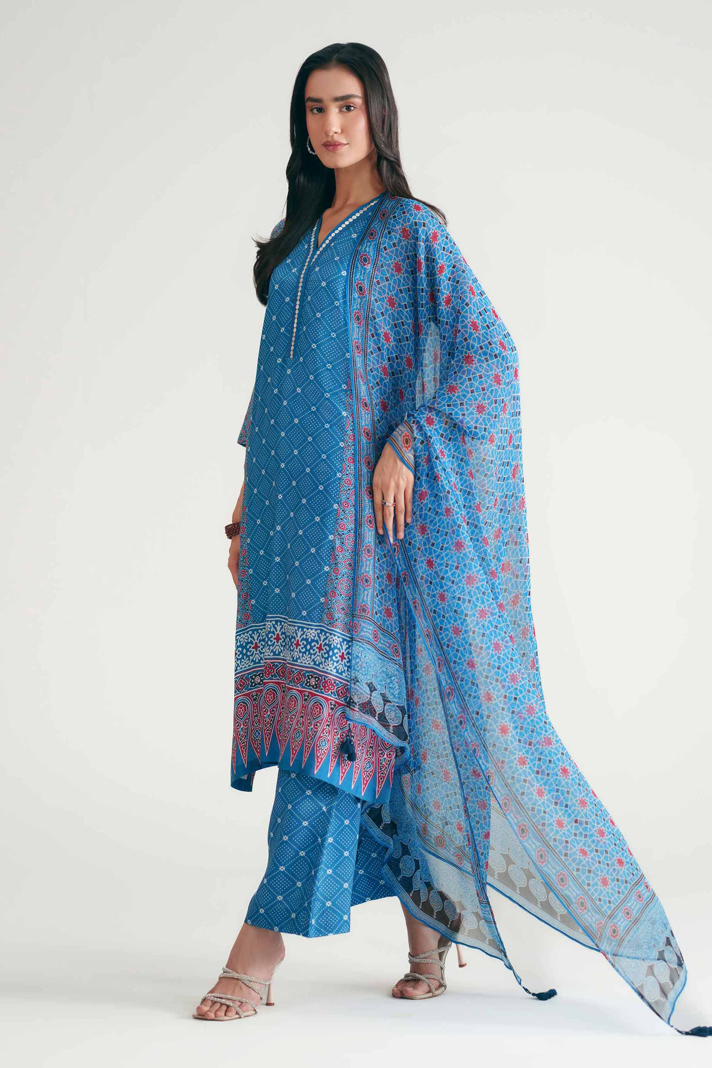 3 Piece - Printed Suit - KFE26-112