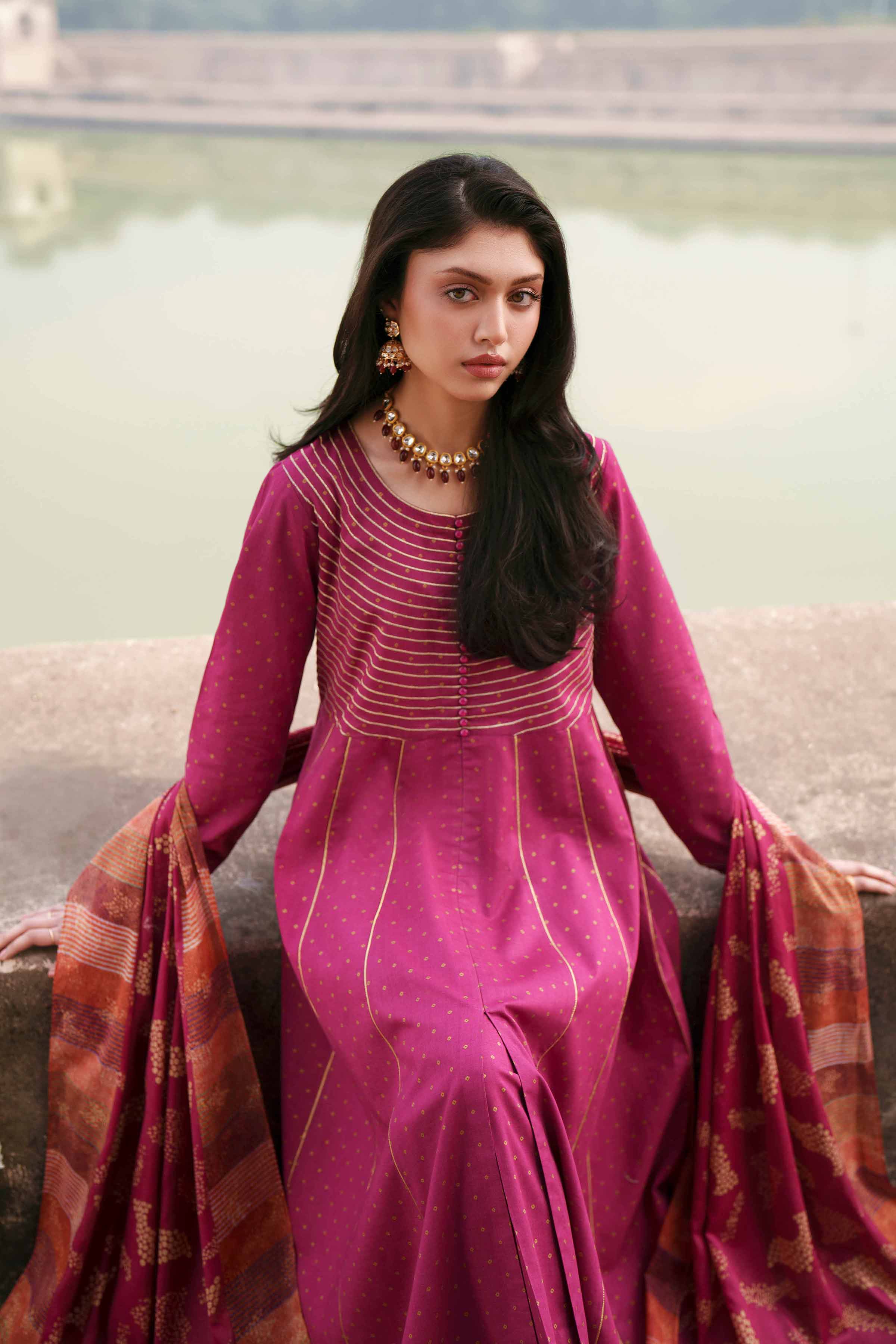 3 Piece - Embroidered Suit - KFE26-113 for Women - Pret Collection | Nishat | Shop Online